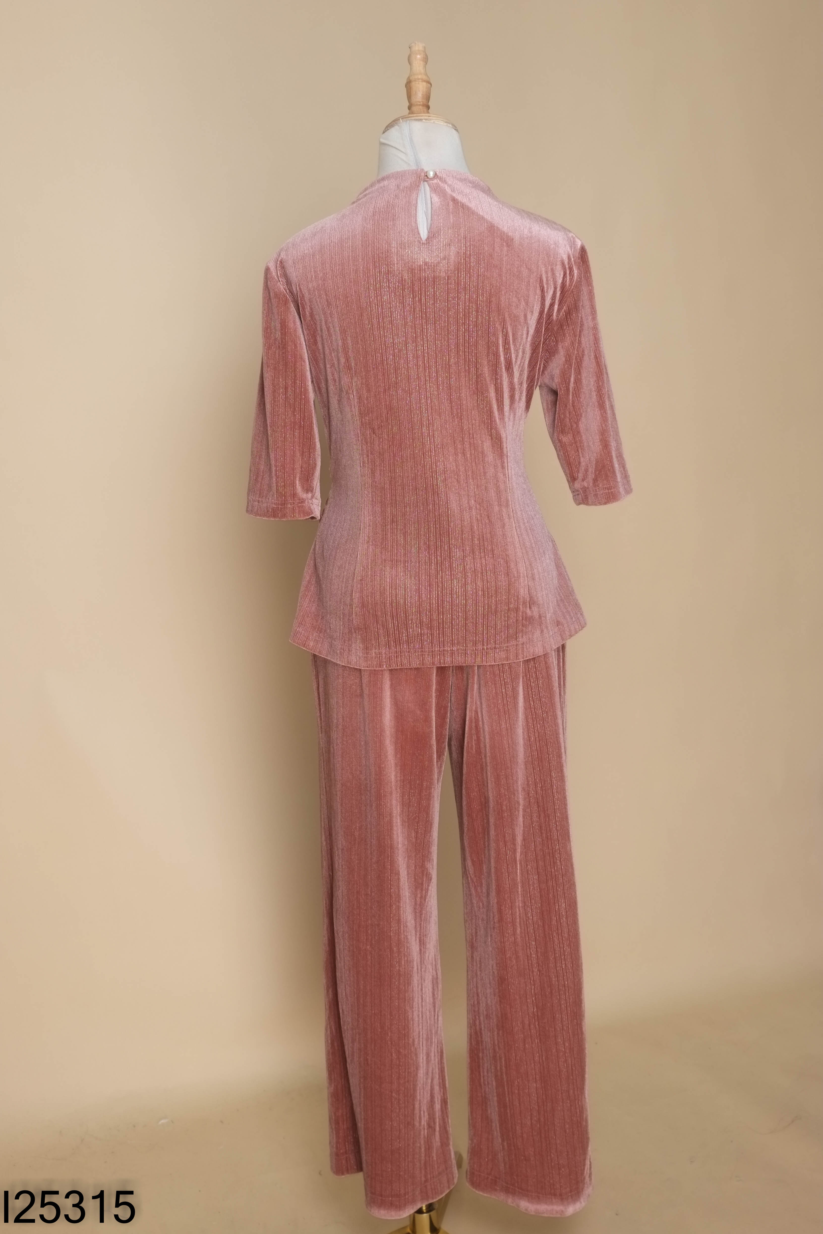 Set áo nhung màu đồng + quần dài