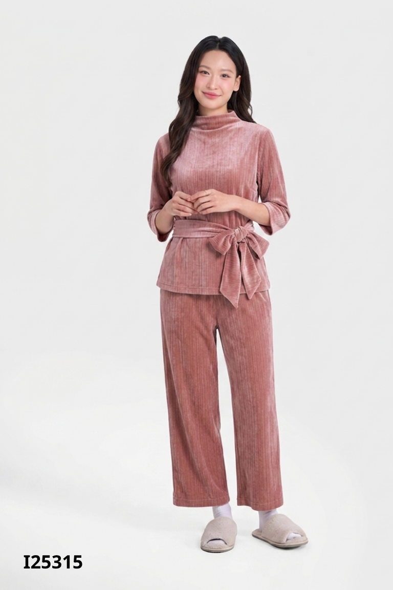 Set áo nhung màu đồng + quần dài