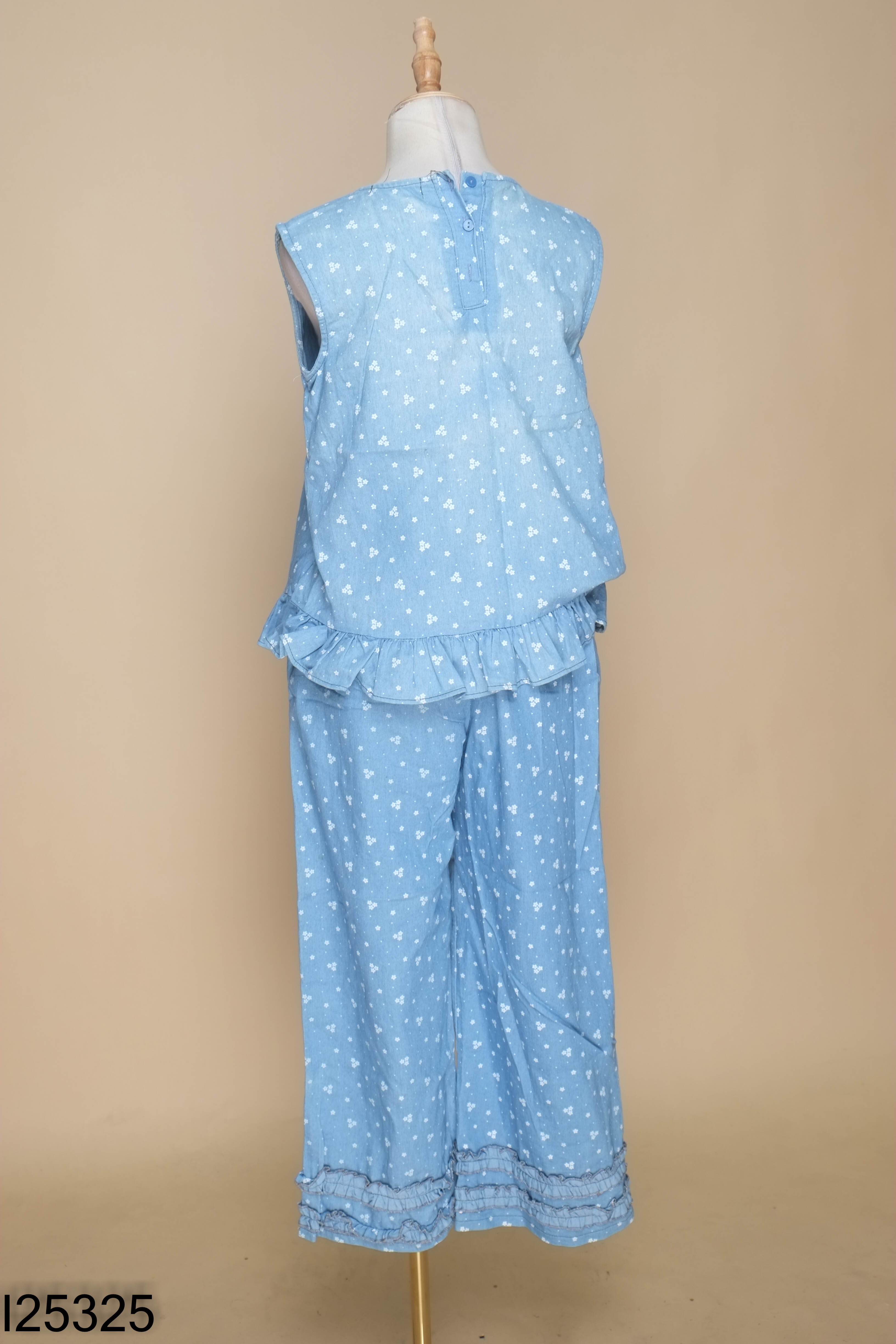 Set jeans xanh YOUMI hoa+quần