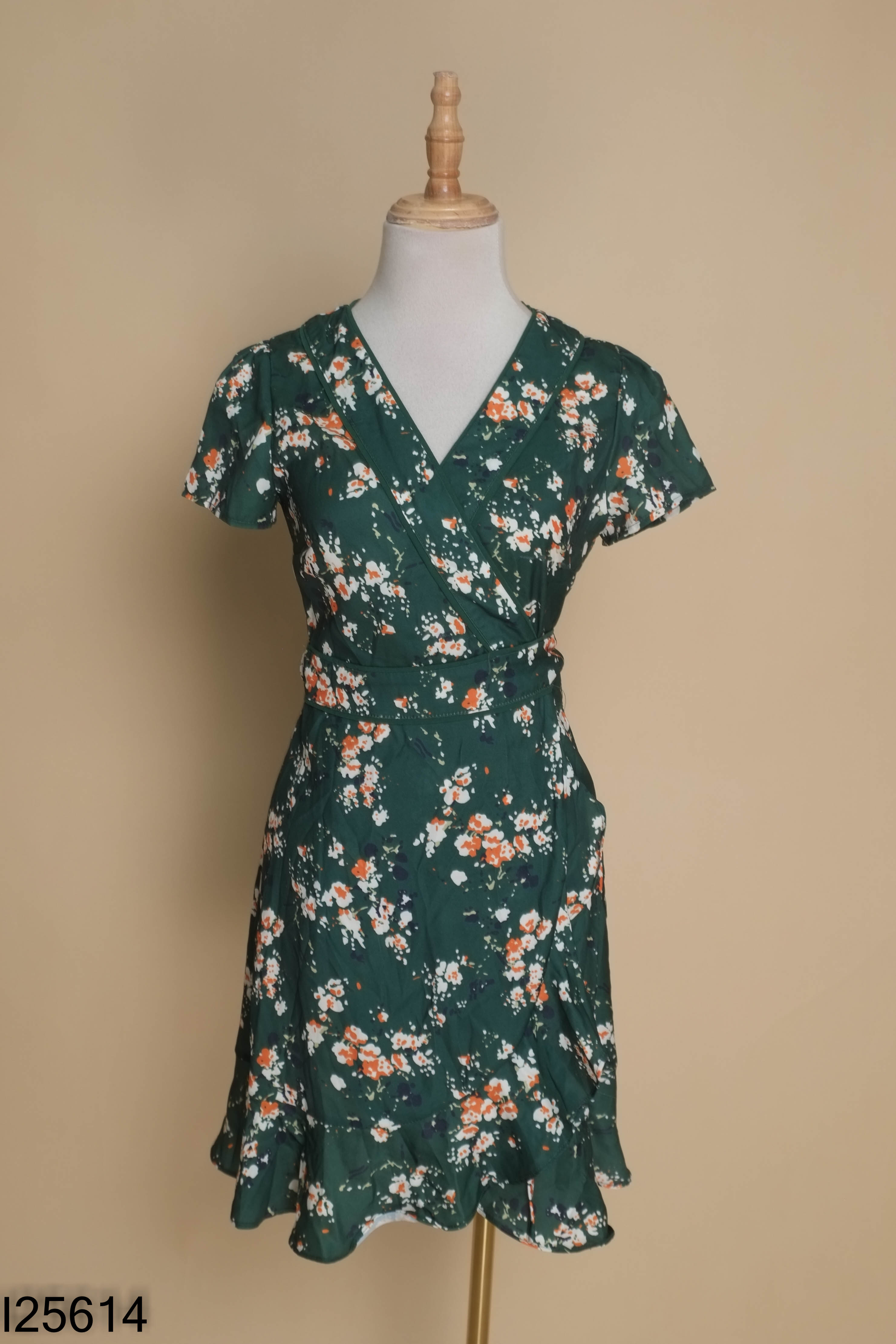NEWTAG MAI DUO váy xanh hoa buộc dây