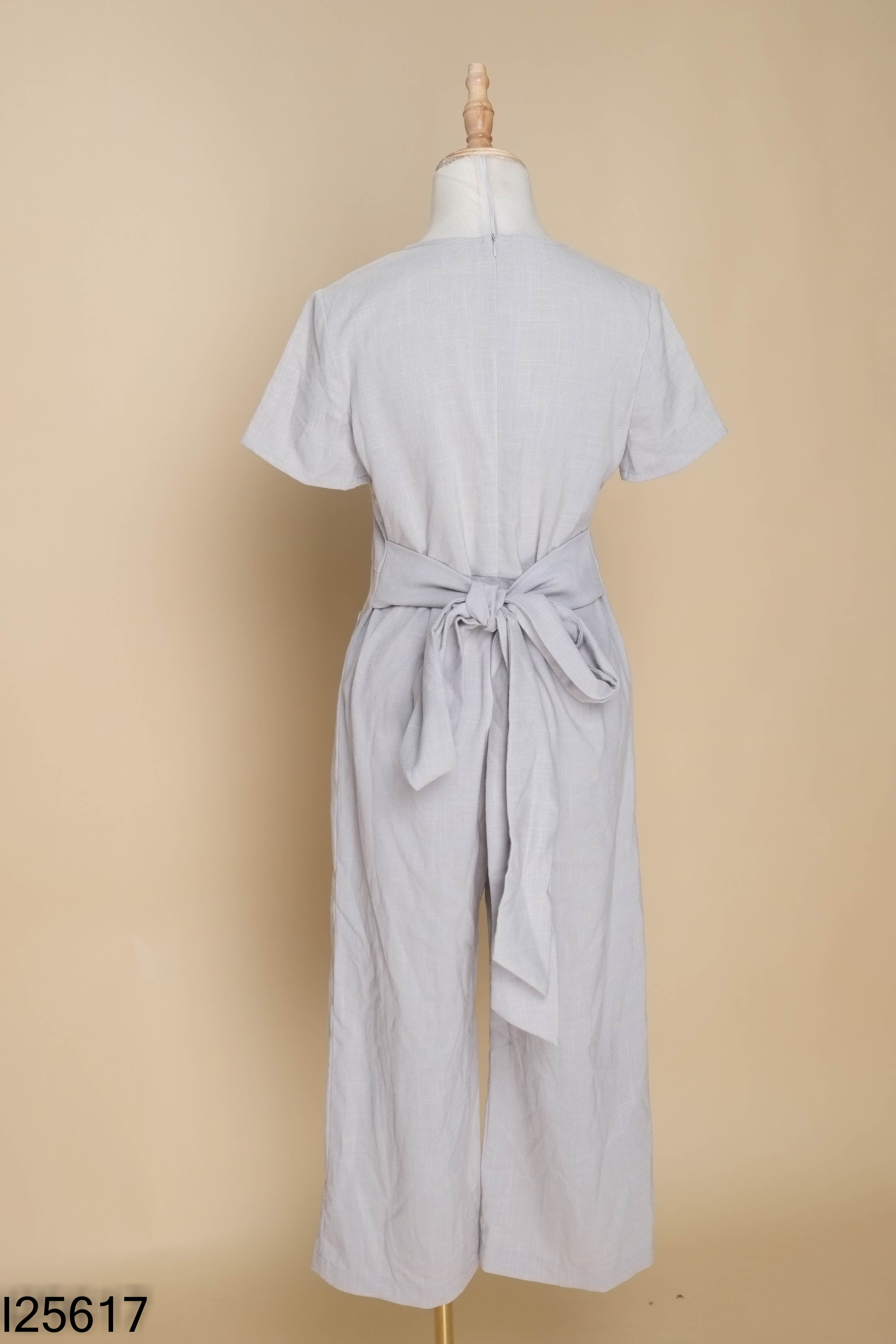 I2561710101-Jumpsuit NEWDAY xám dáng dài