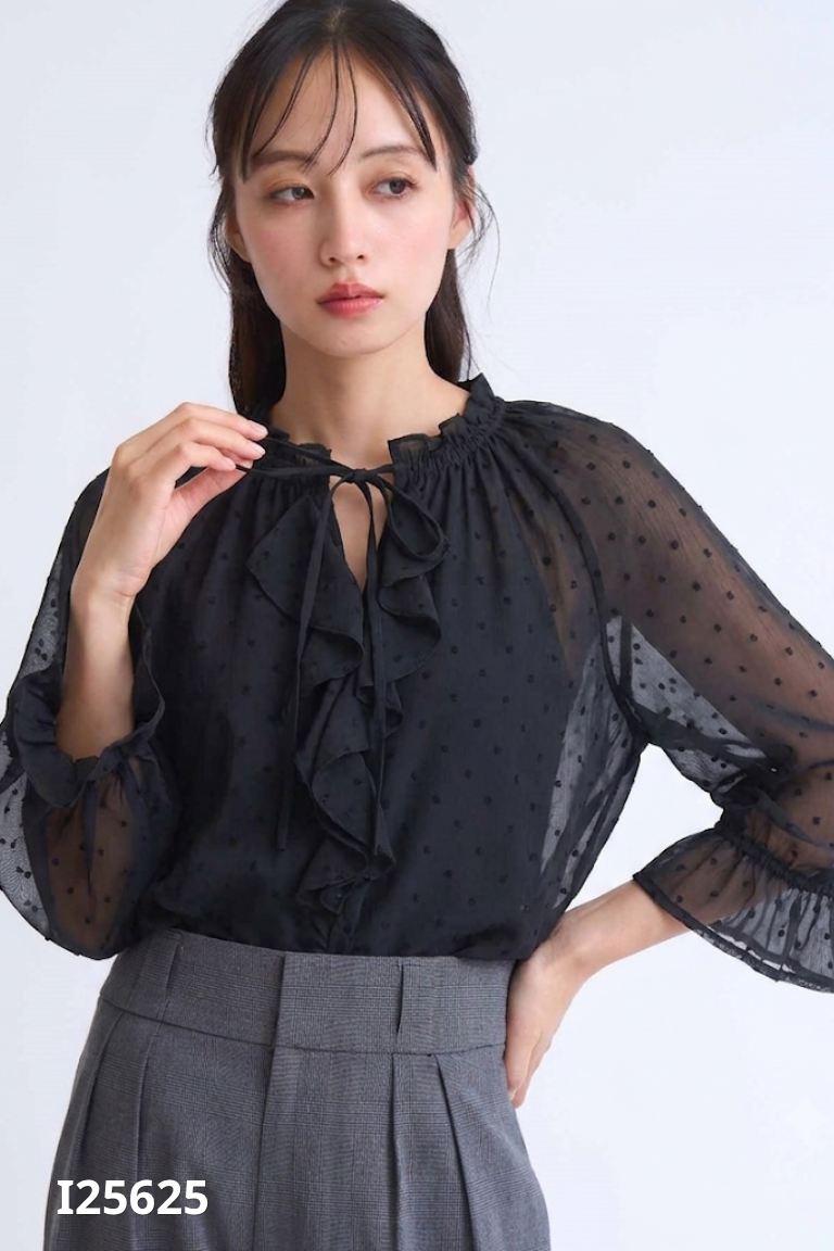 Áo đen châm bi xuyên thấu