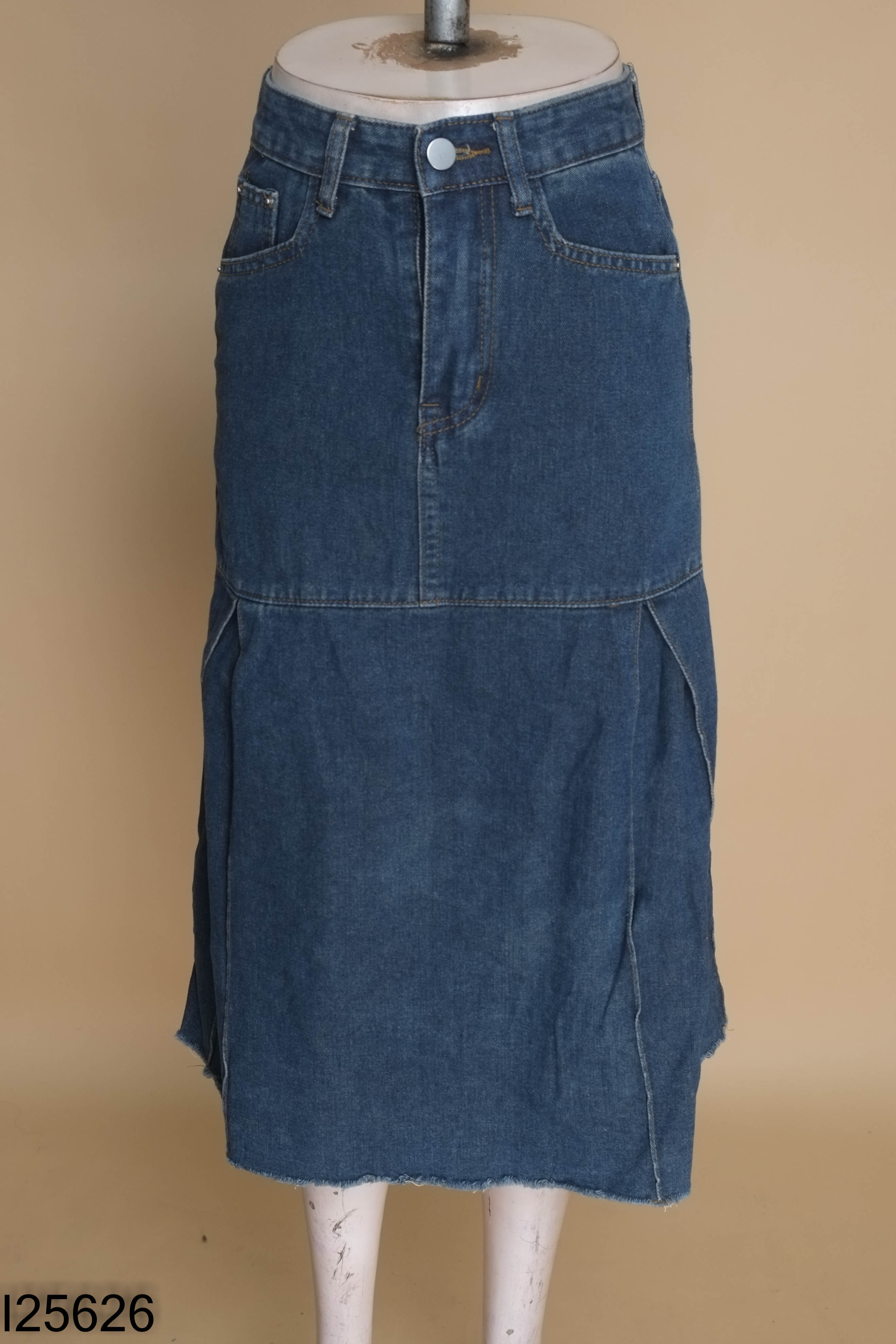 Chân váy jeans xanh