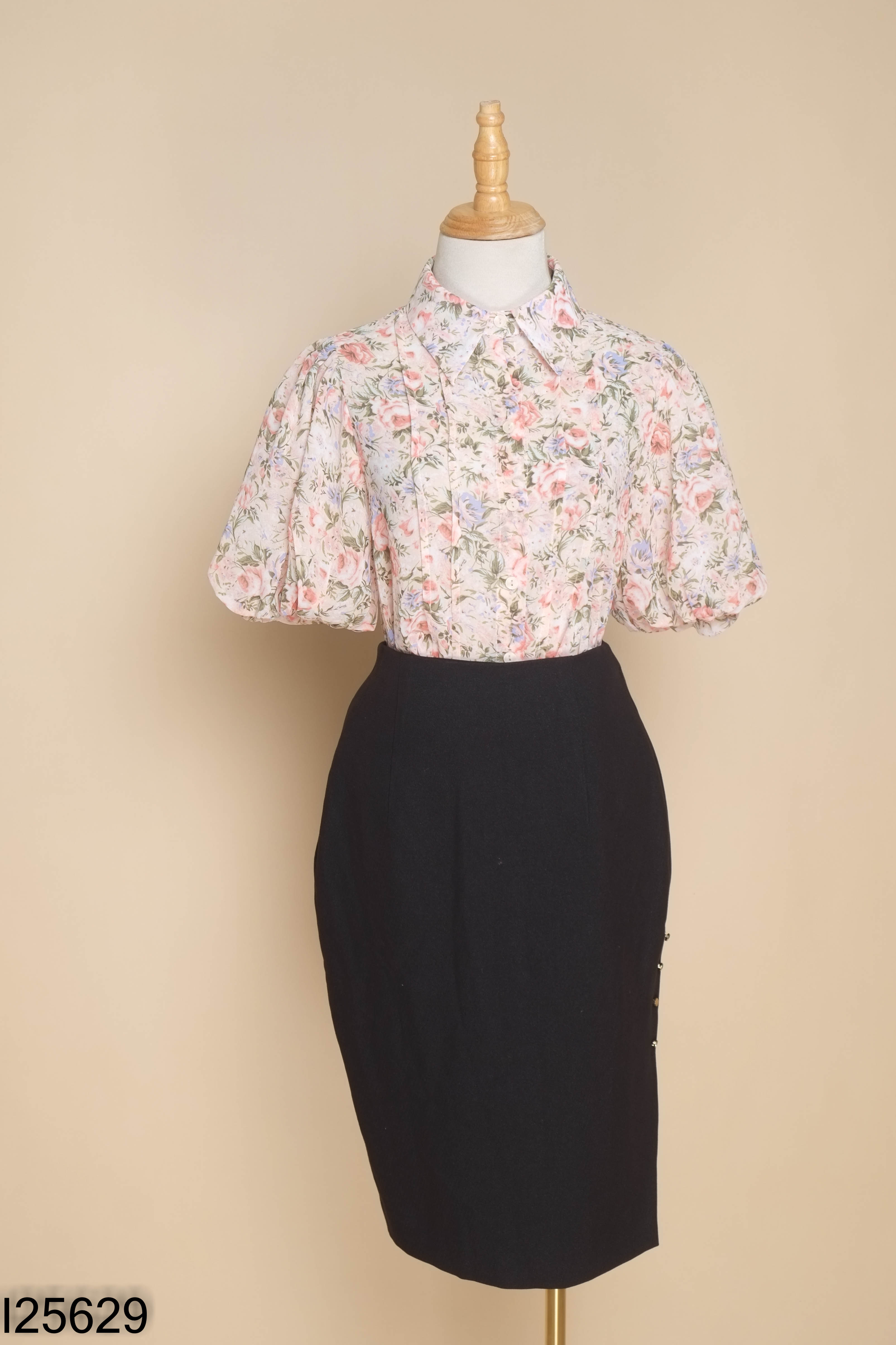 Set đũi hồng hoa MAISION DE ROEM+váy