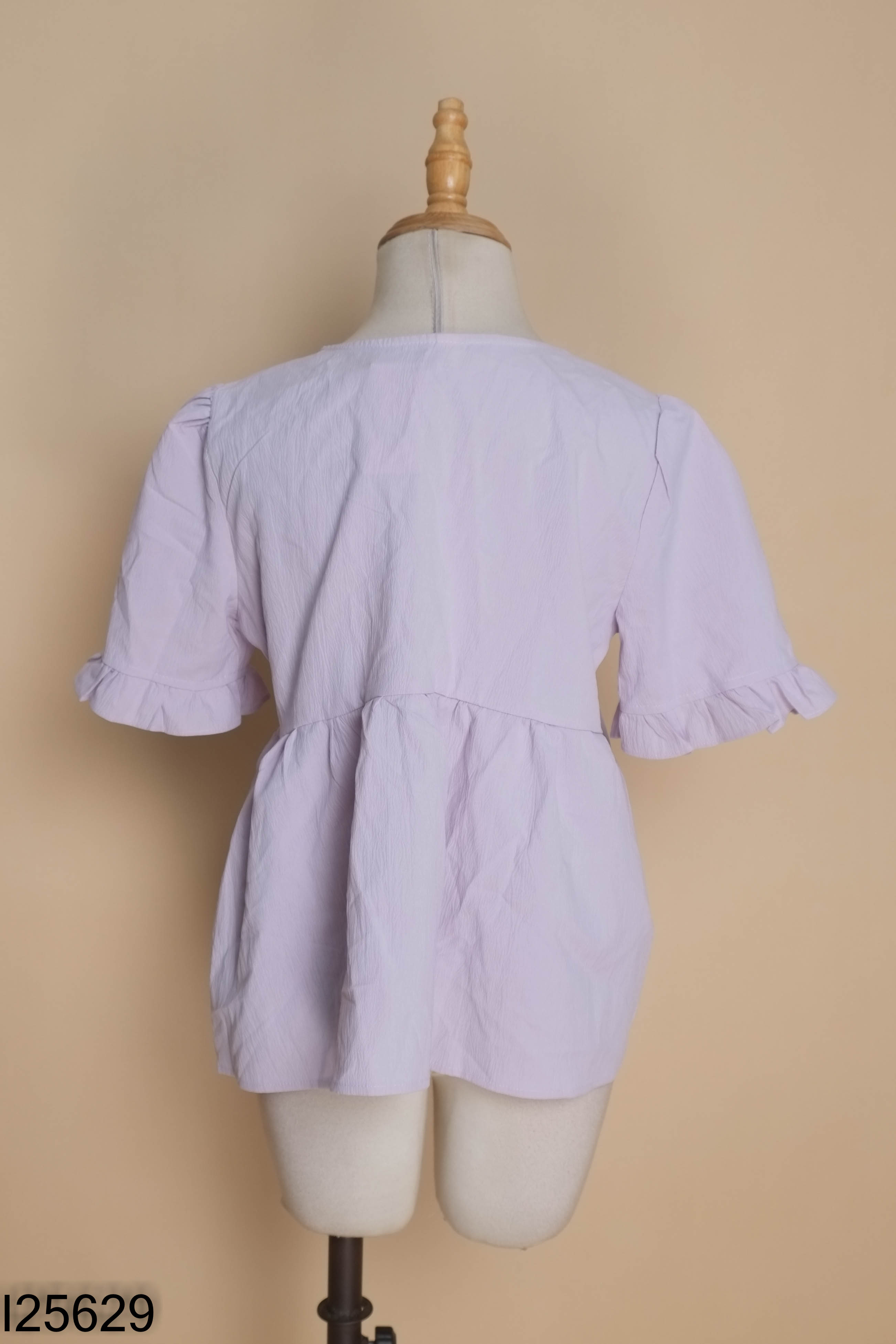Áo babydoll tím trơn