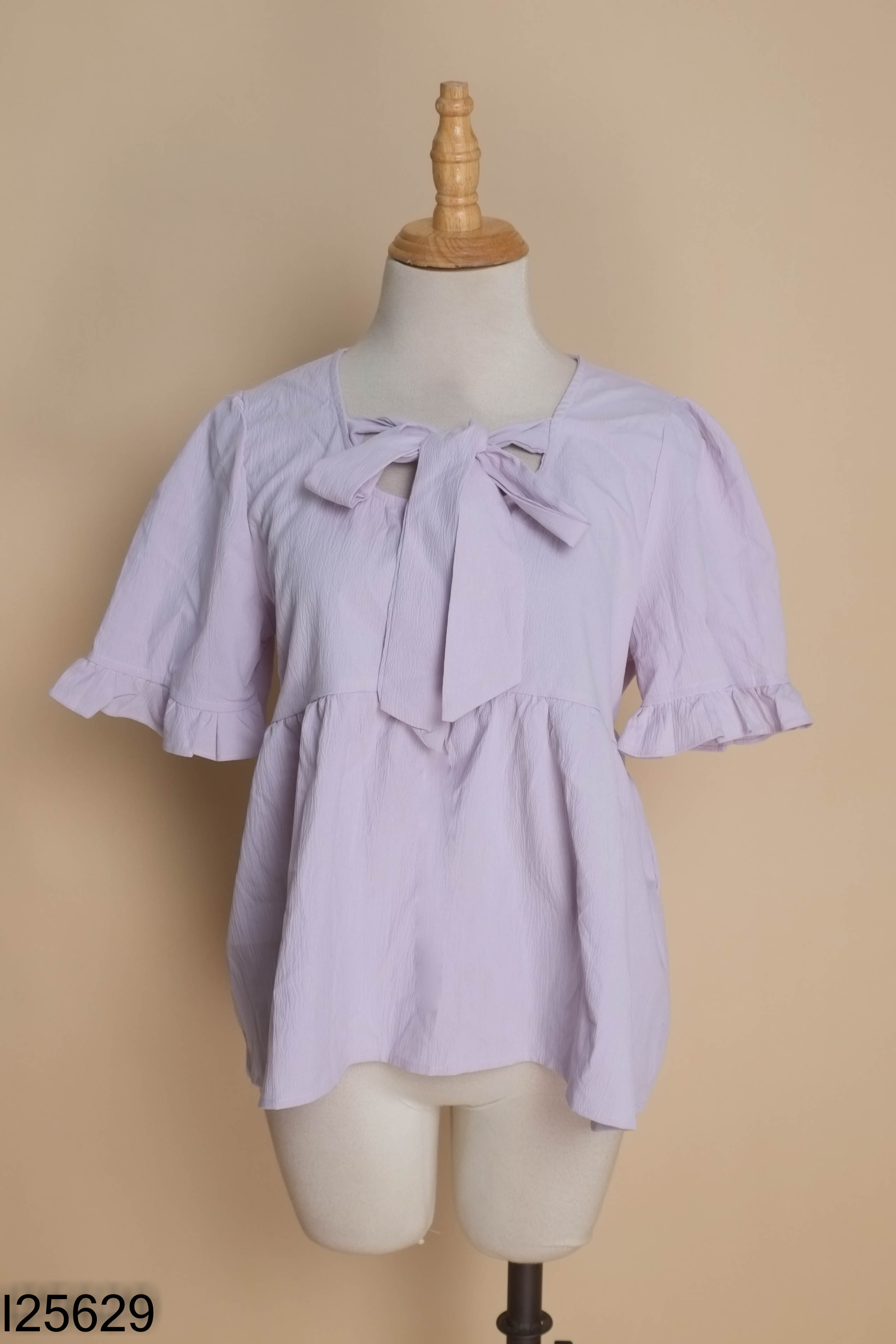 Áo babydoll tím trơn