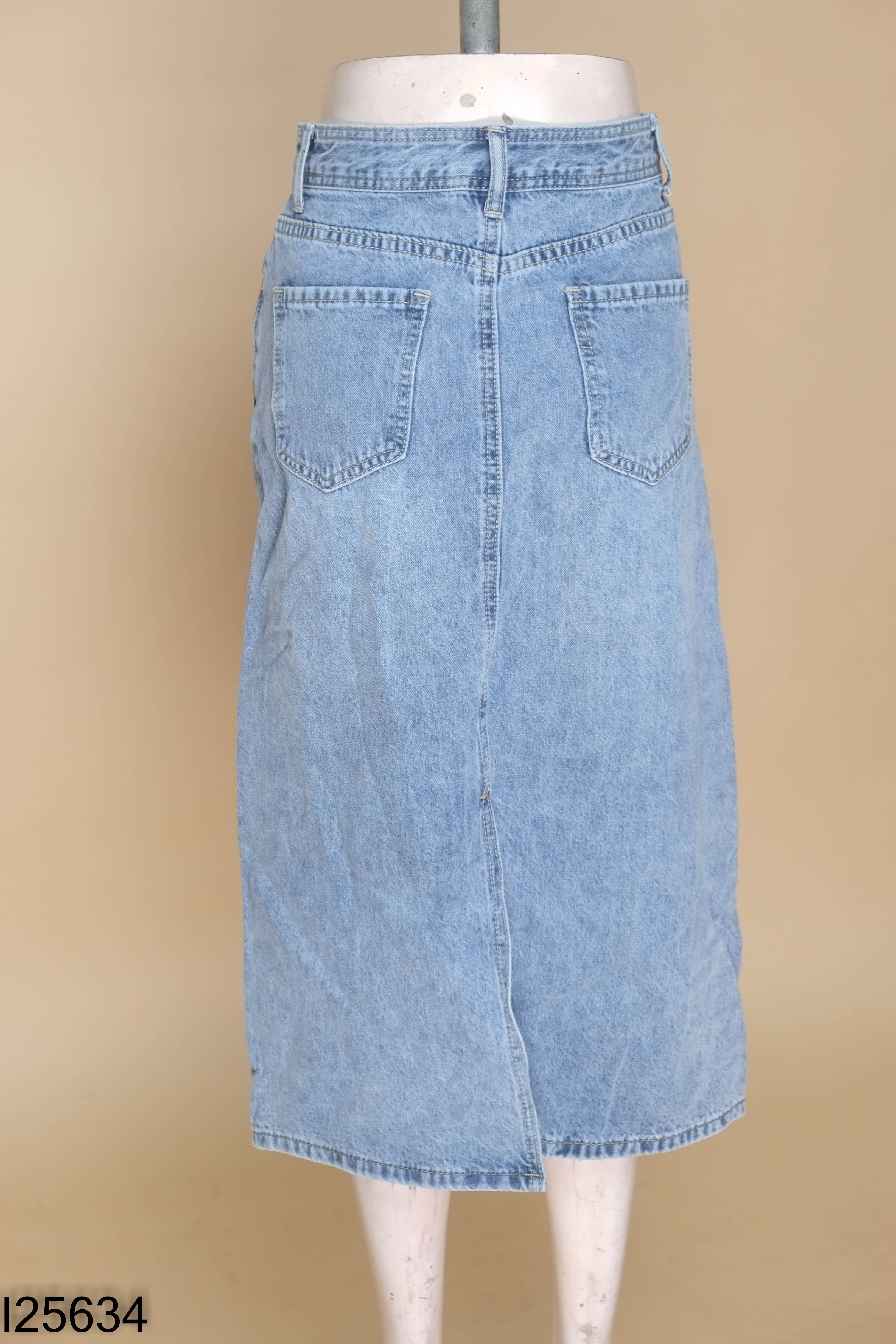 Chân váy jeans xanh