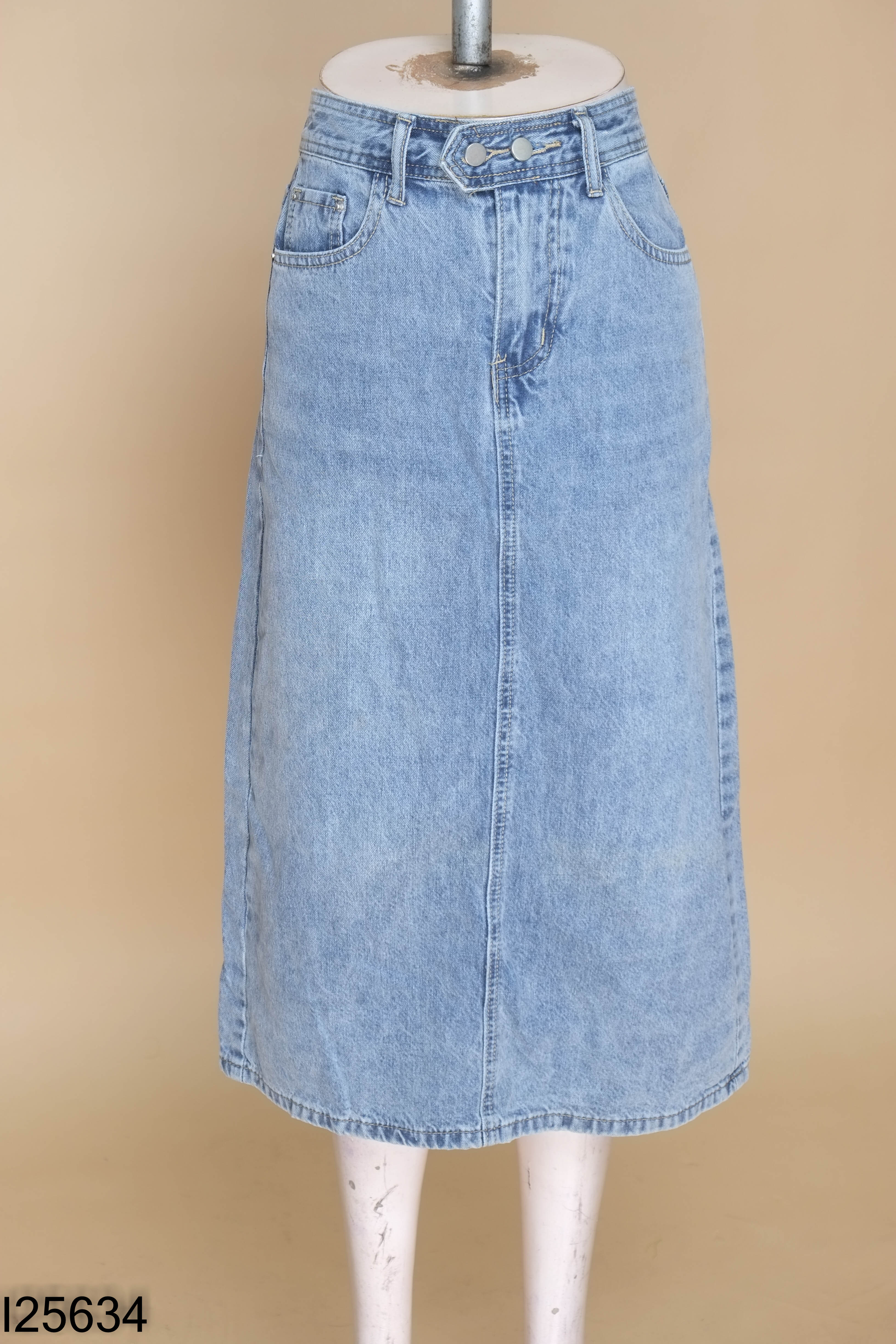 Chân váy jeans xanh