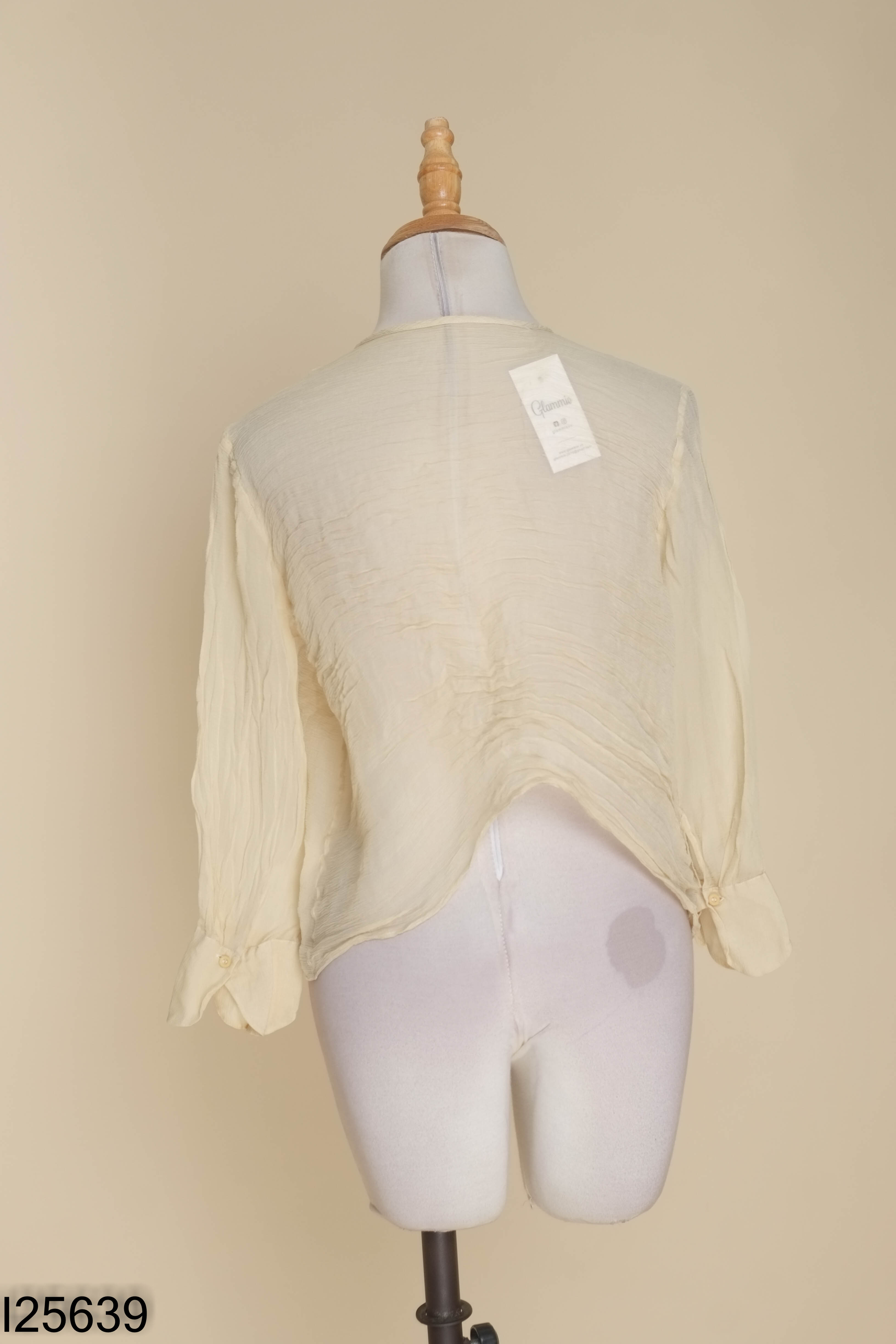 Áo cardigans vàng voan mỏng