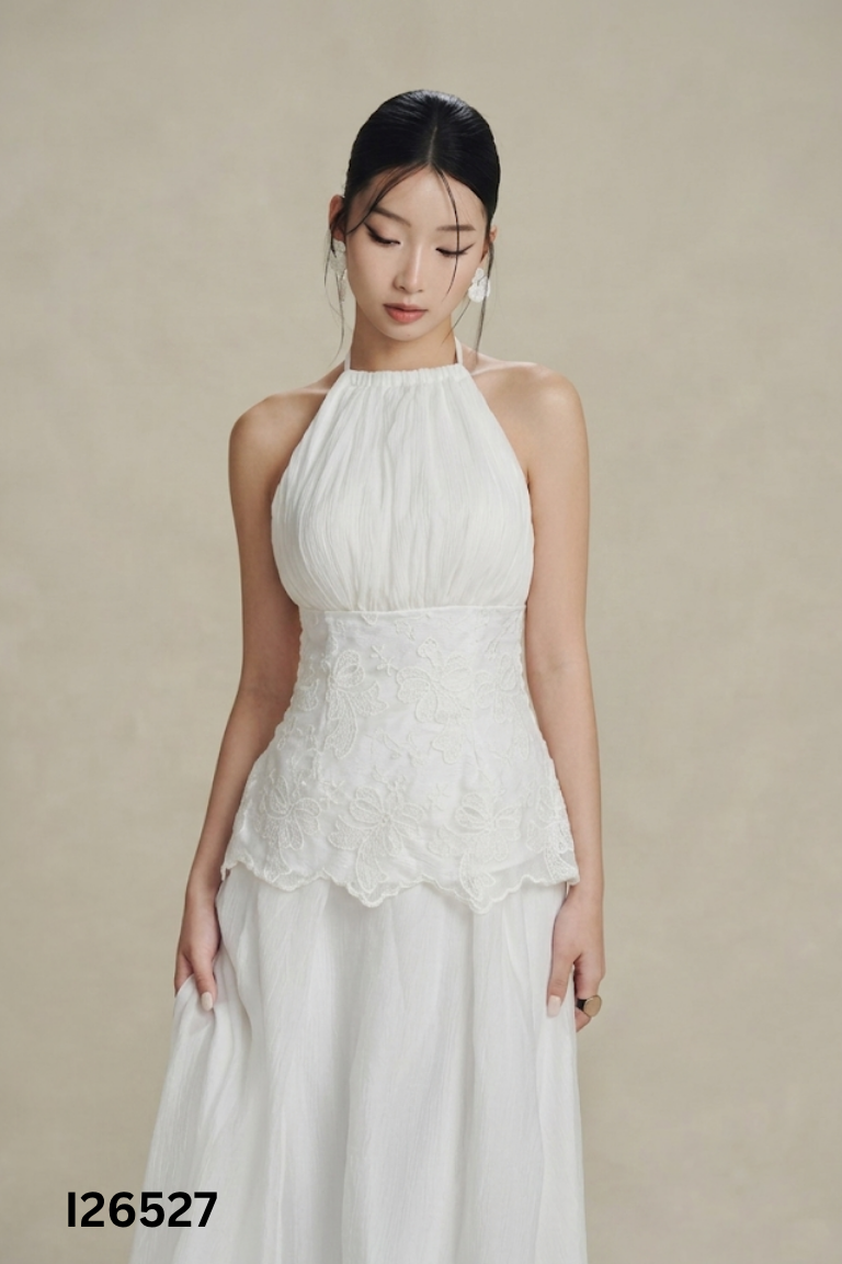 Set voan be áo kiểu + chân váy