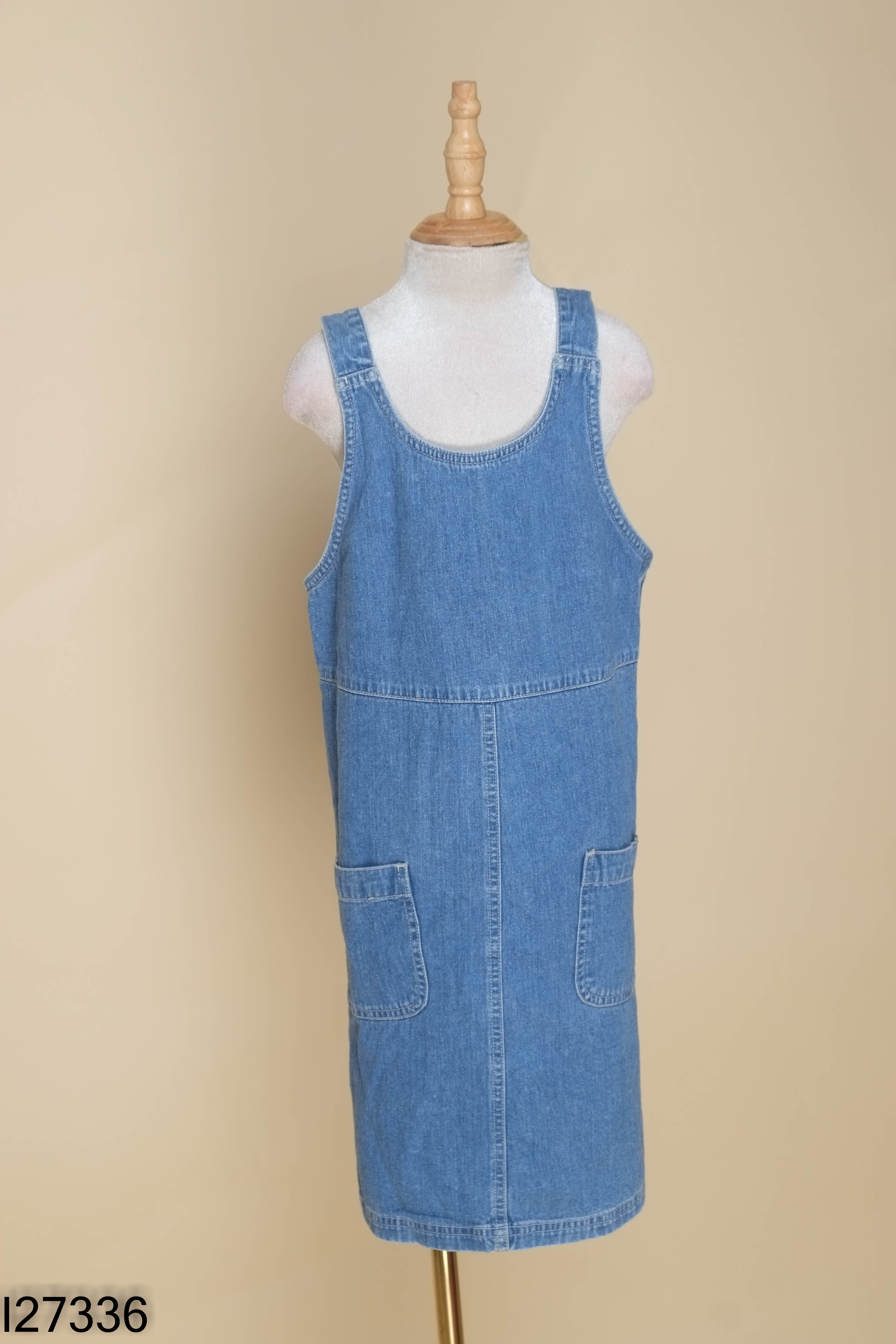 Váy yếm GAP jeans xanh KIDS