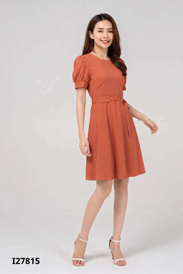 Váy cam buộc eo YODY