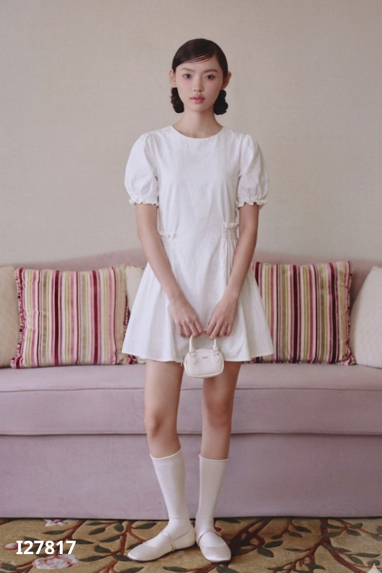 Váy be trơn cổ tròn 92WEAR
