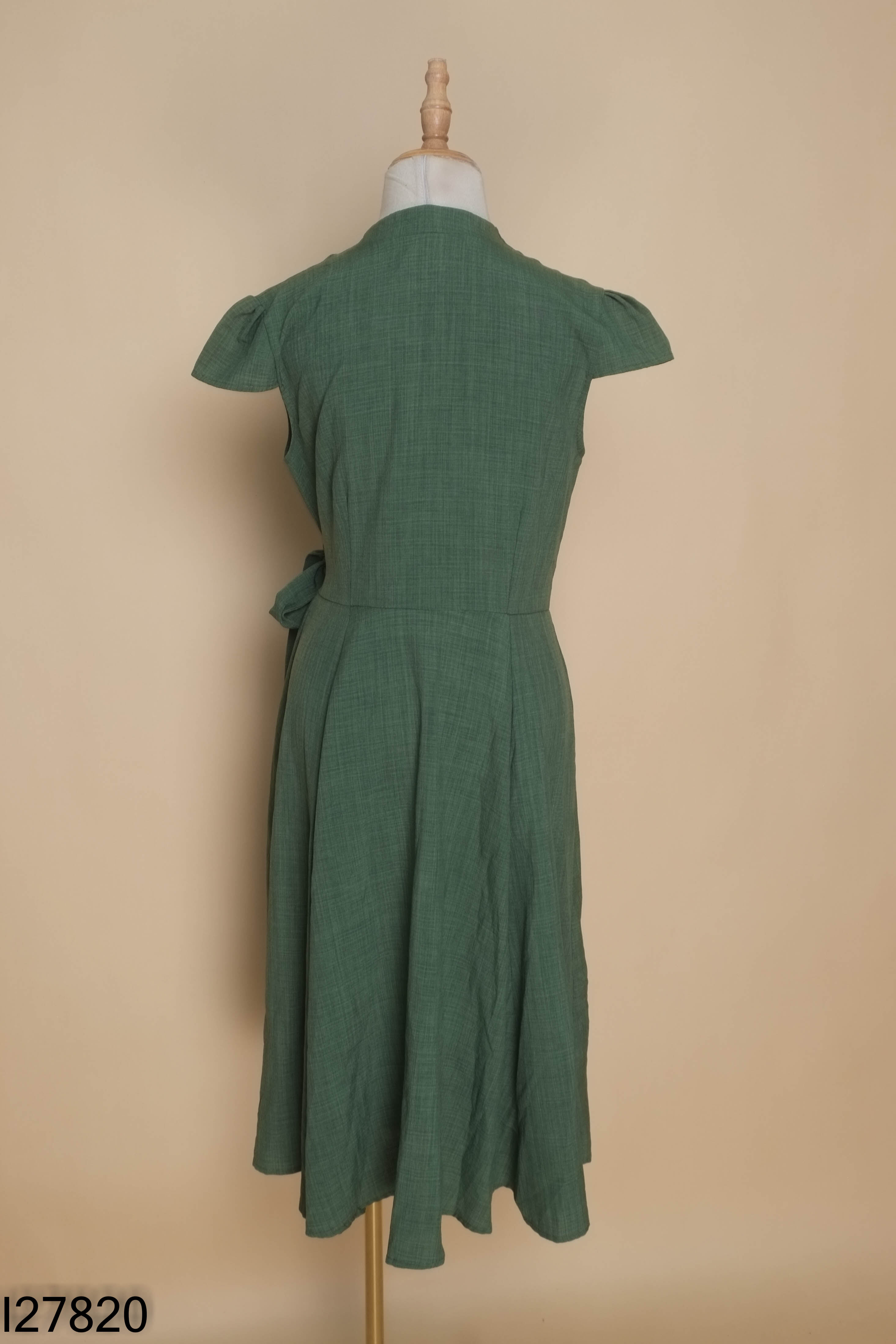 Váy xanh YUXI FASHION buộc eo