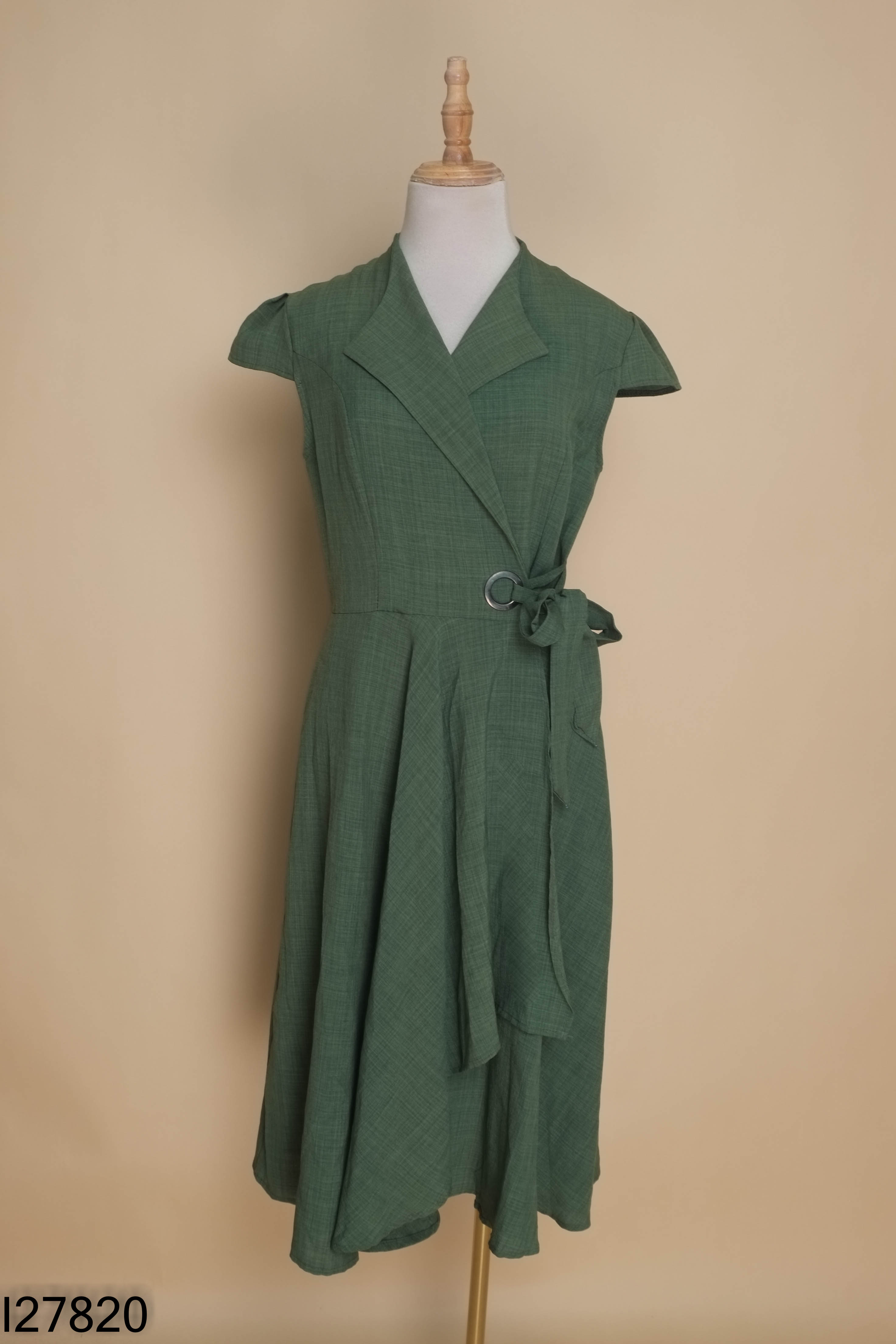 Váy xanh YUXI FASHION buộc eo