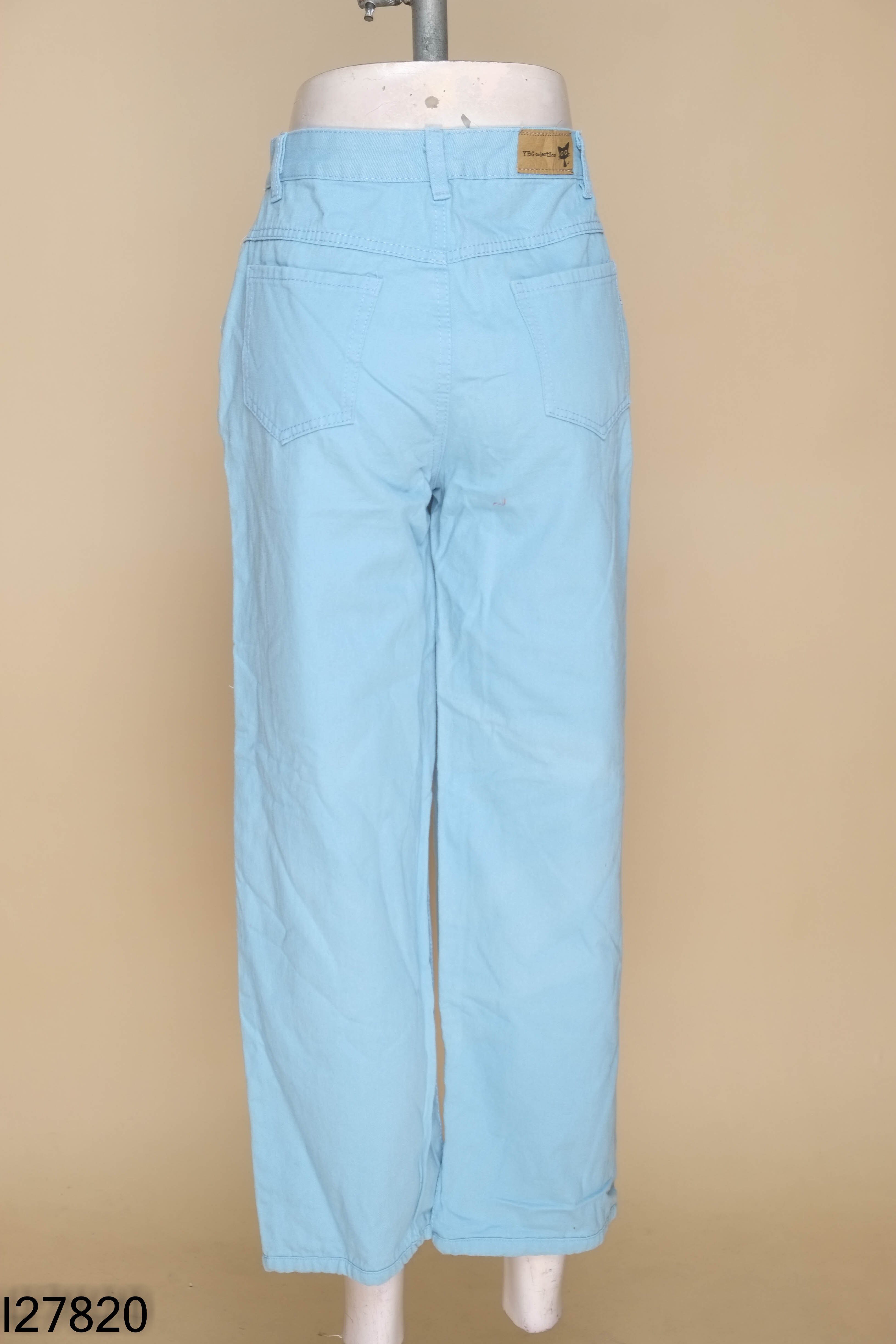 Quần kaki xanh suông