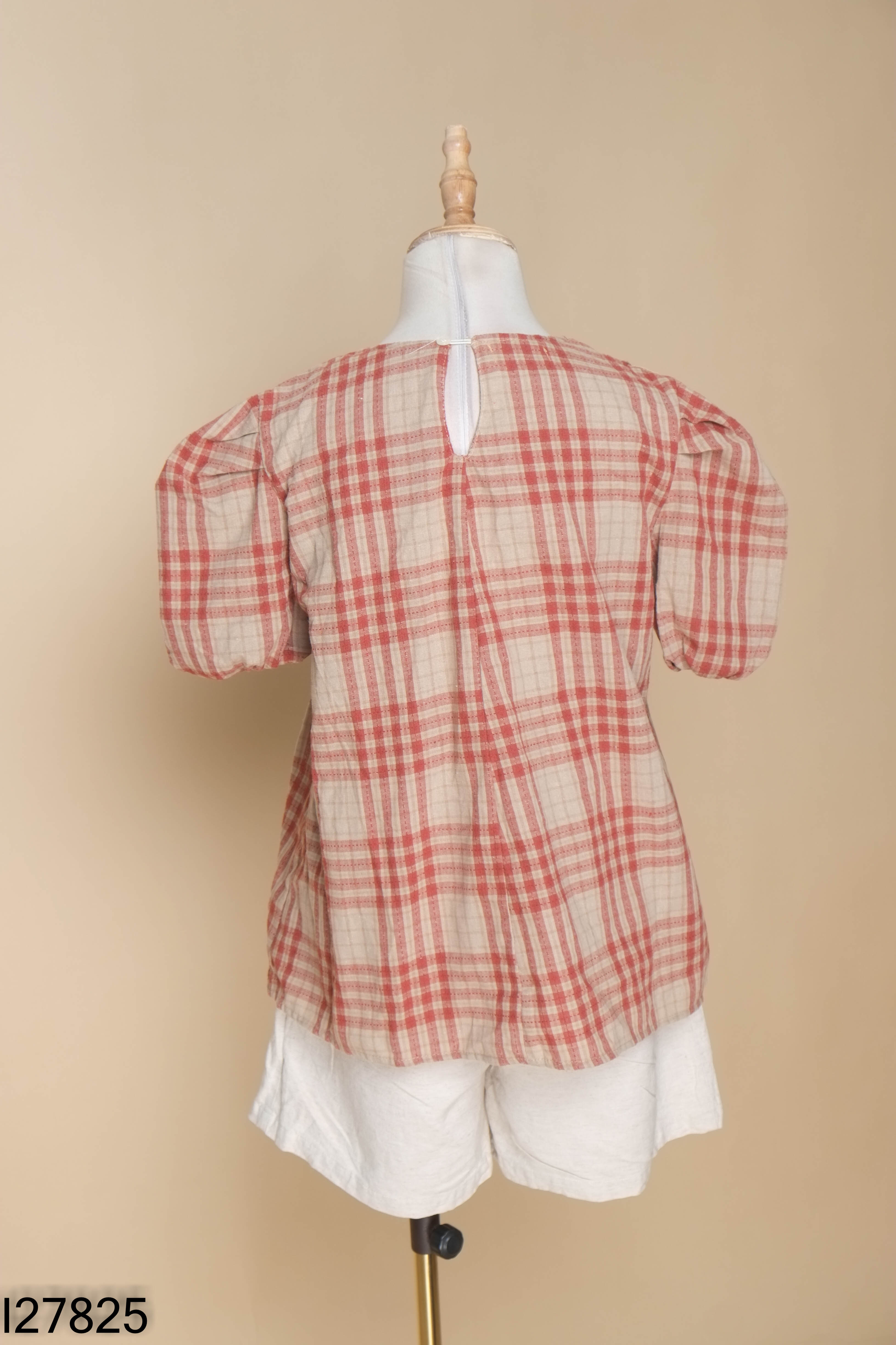 Set áo đỏ kẻ+quần