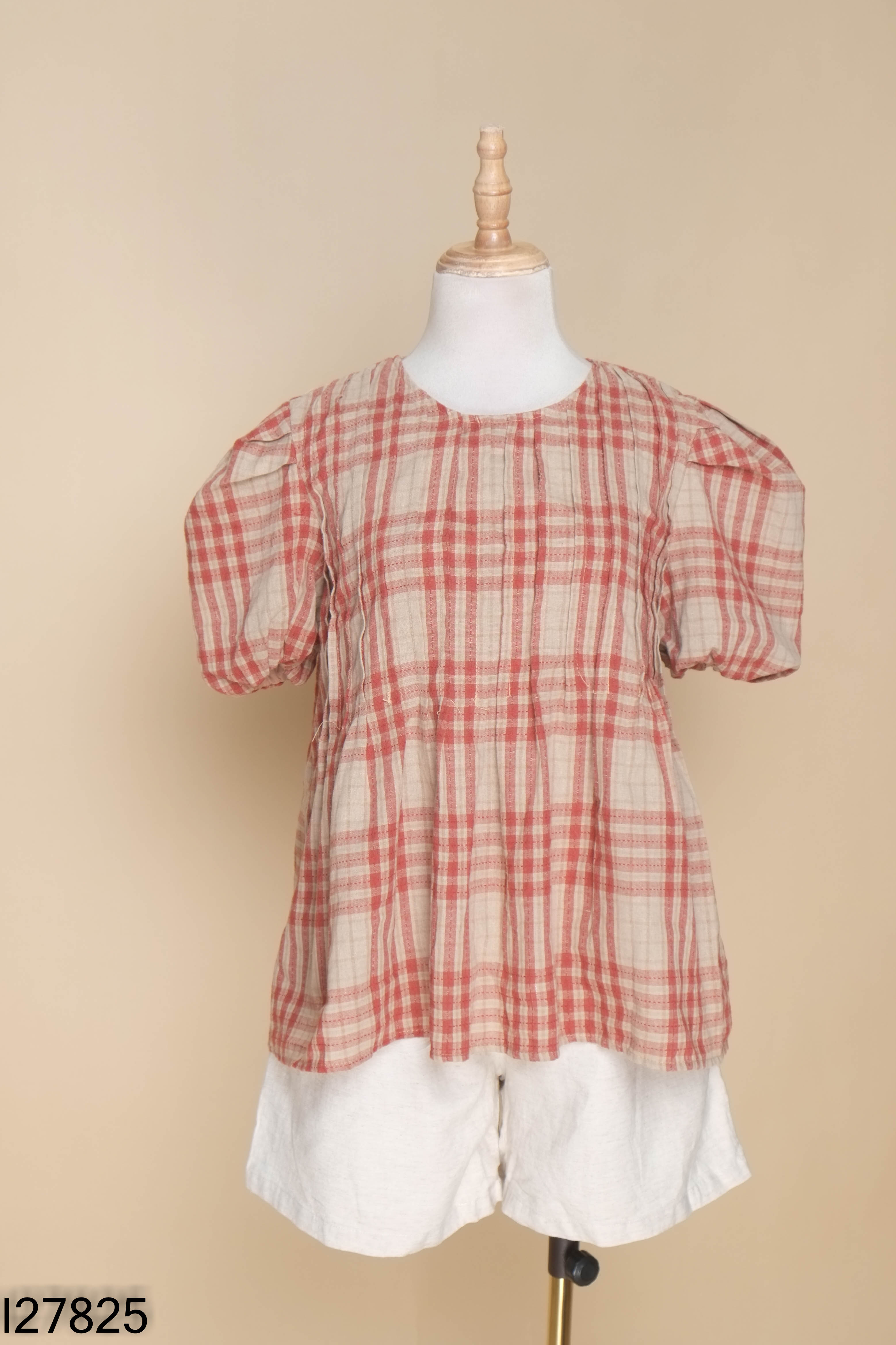 Set áo đỏ kẻ+quần
