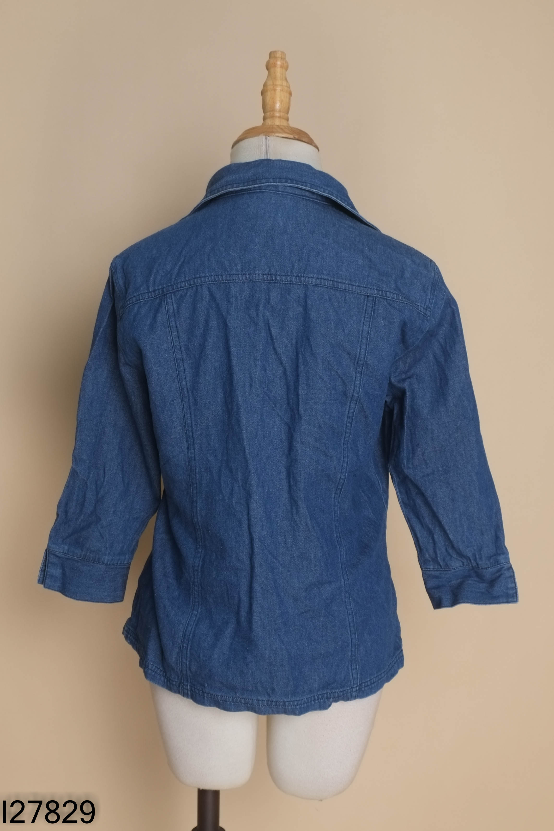 Áo sơ mi jeans xanh