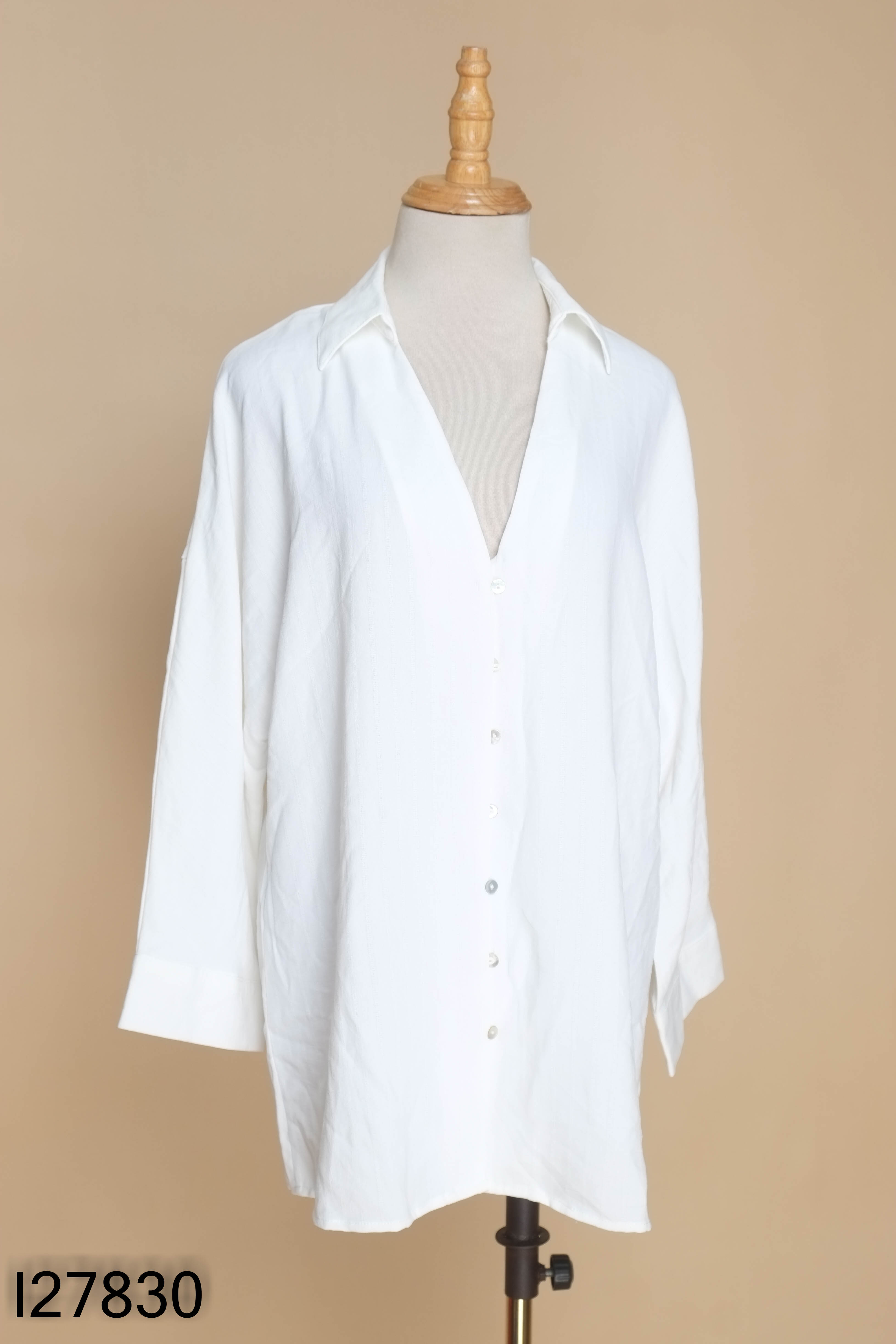NEWTAG ZARA áo sơ mi trắng trơn