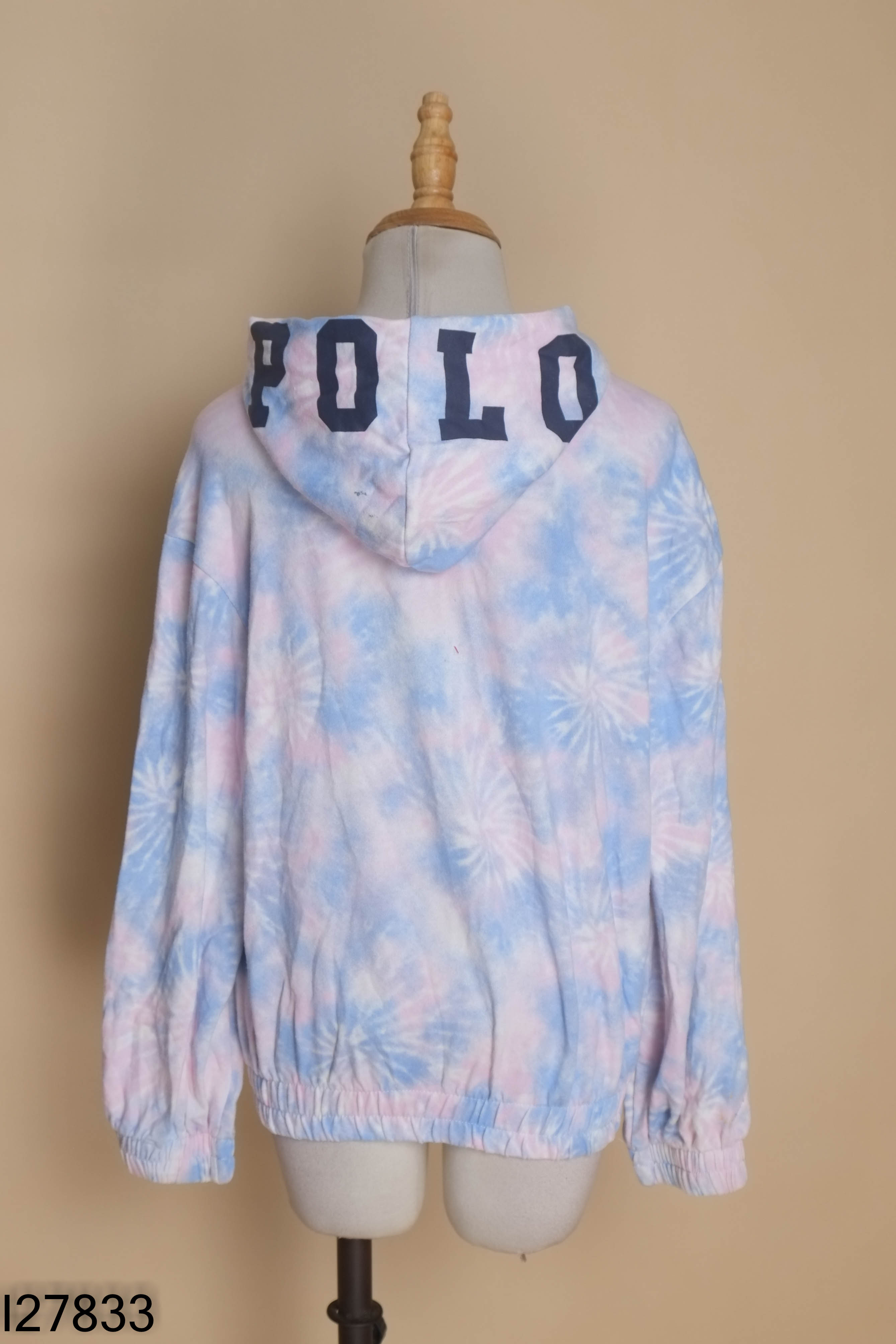 Áo hoodie xanh loang in ngựa