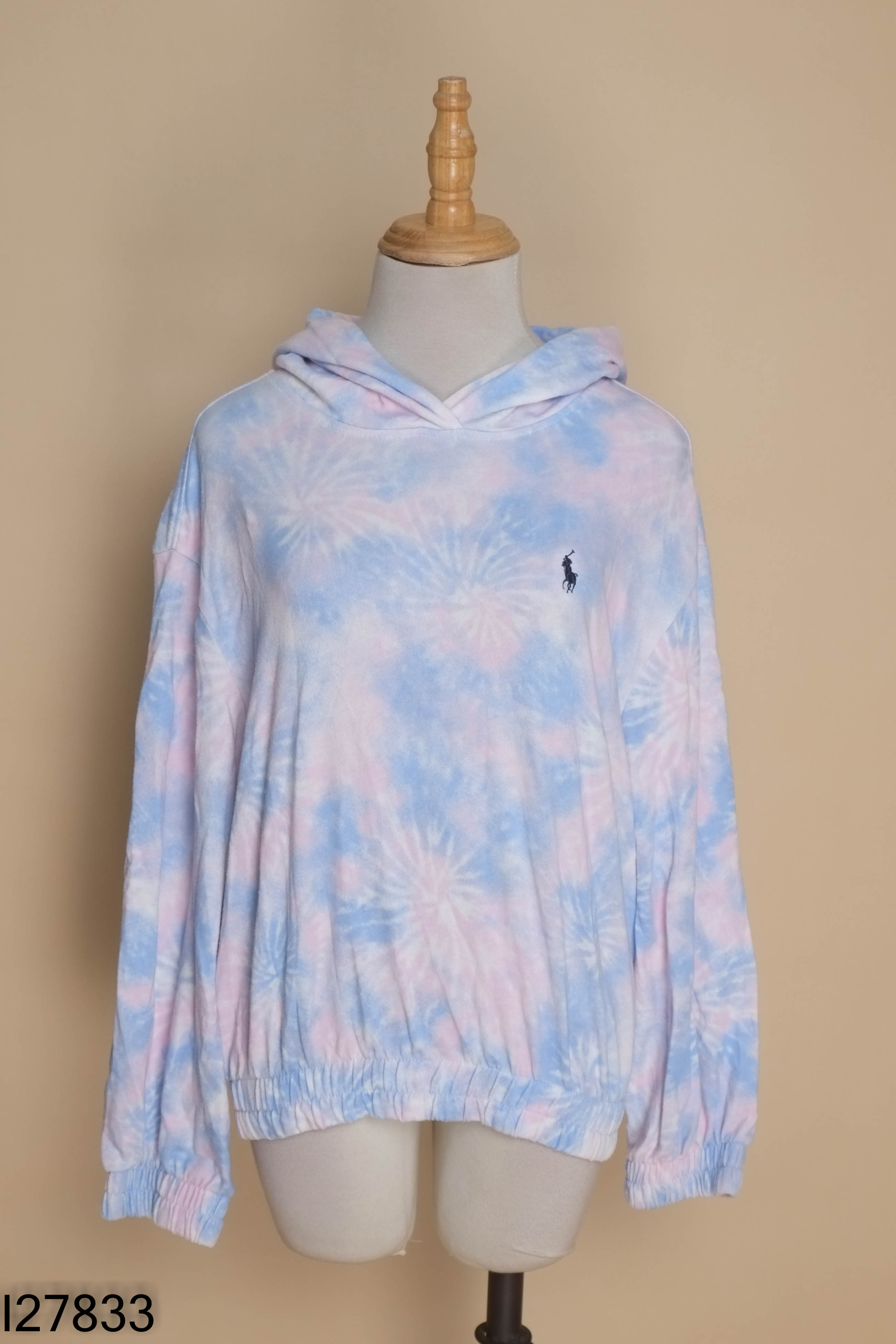 Áo hoodie xanh loang in ngựa