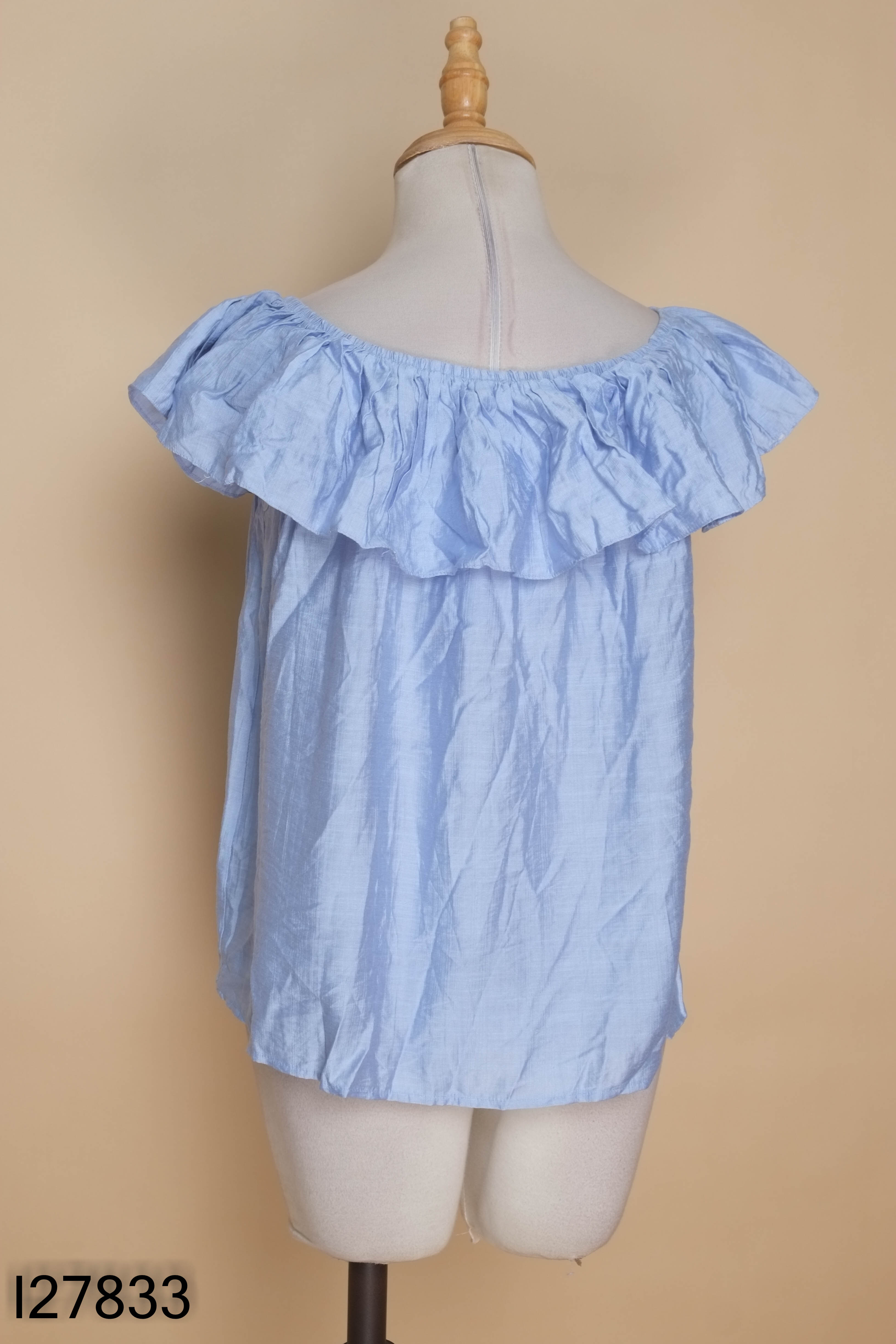 NEWTAG CACHEE áo trễ vai xanh