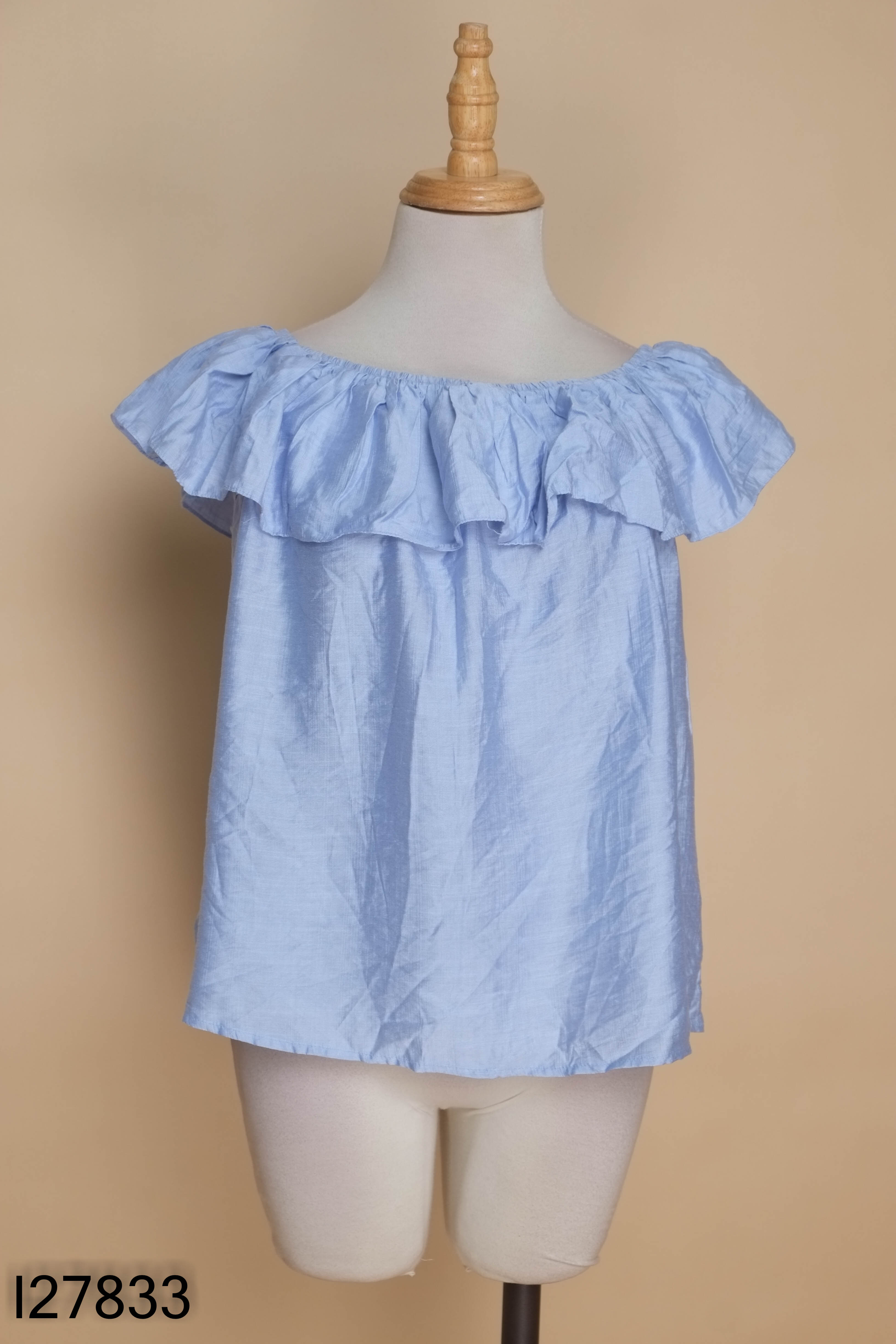 NEWTAG CACHEE áo trễ vai xanh