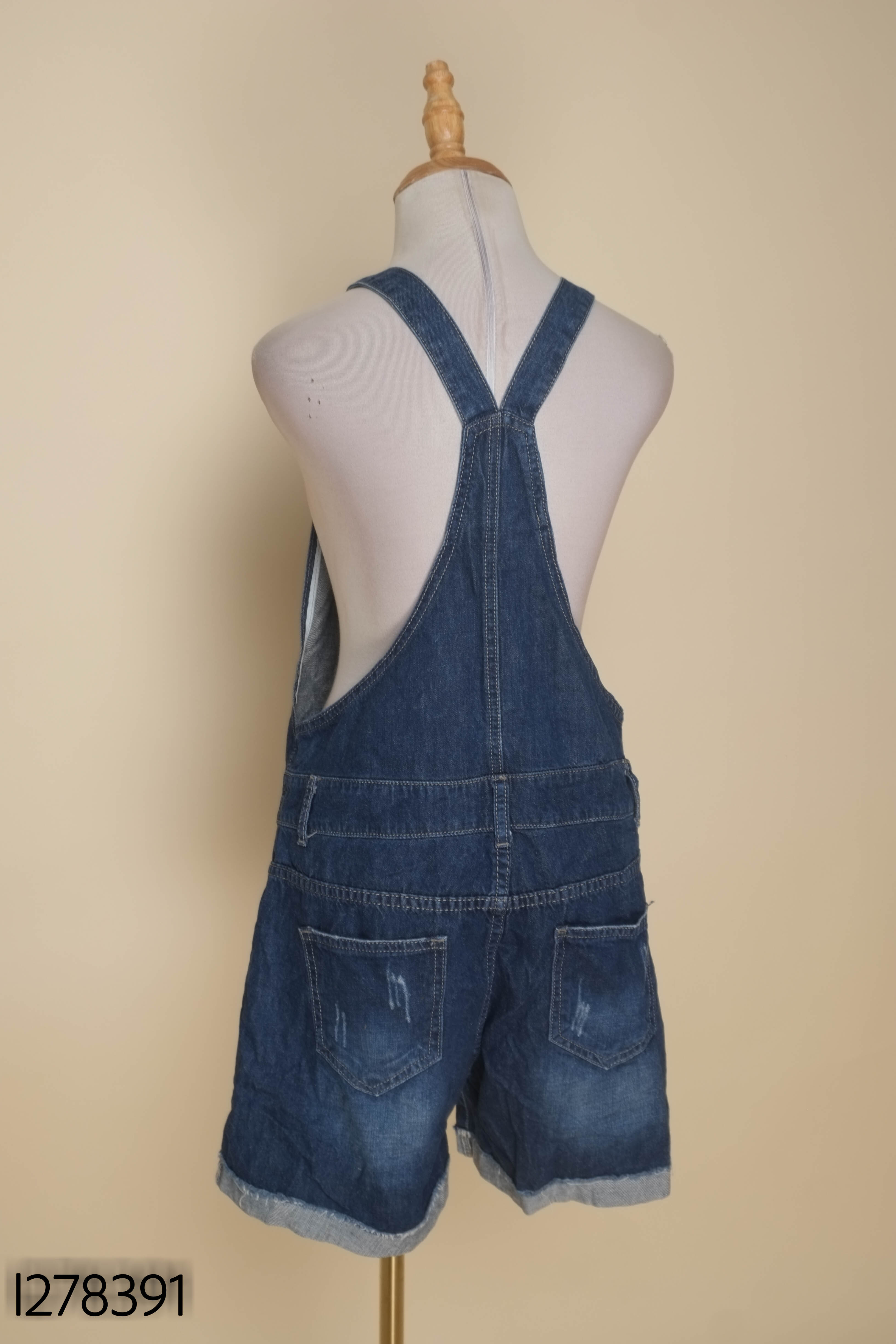 Yếm quần jeans xanh