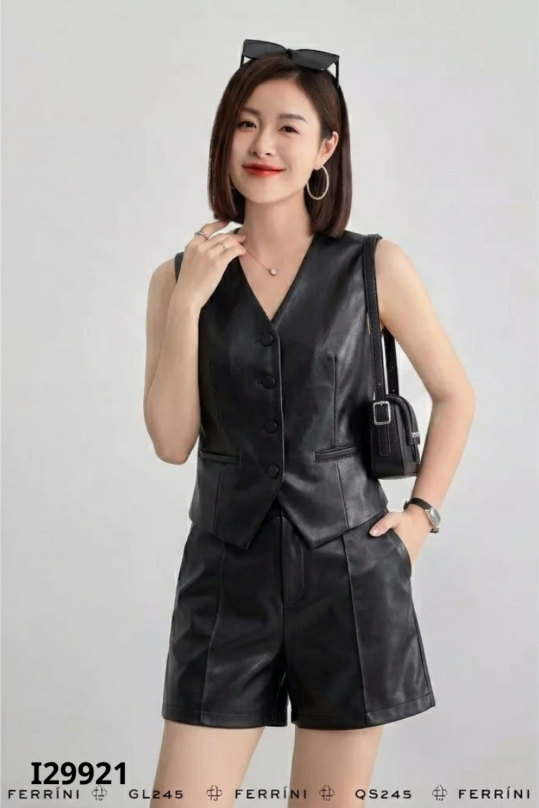 Áo gile da đen