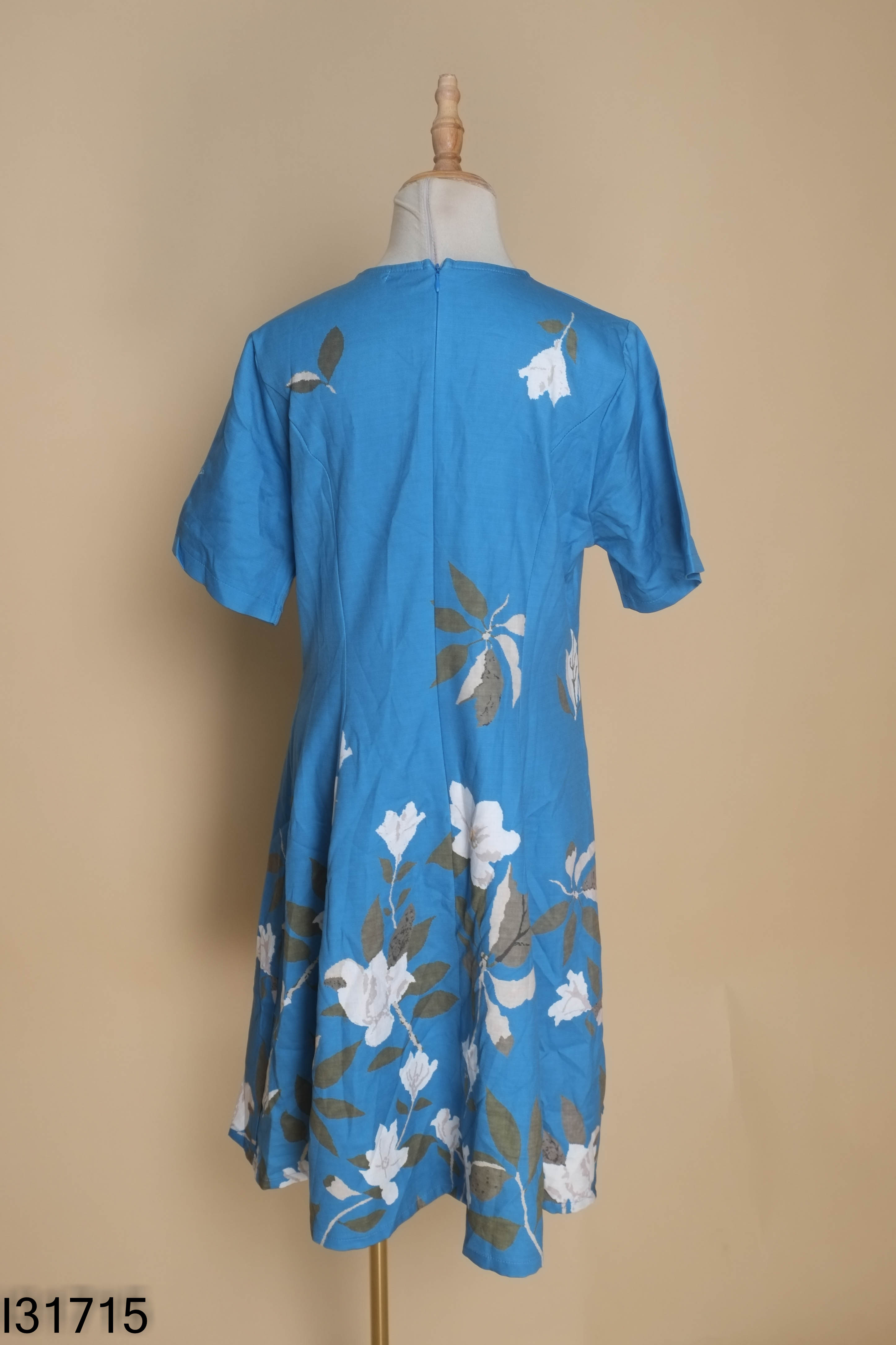 Váy xanh hoa FAN FASHION