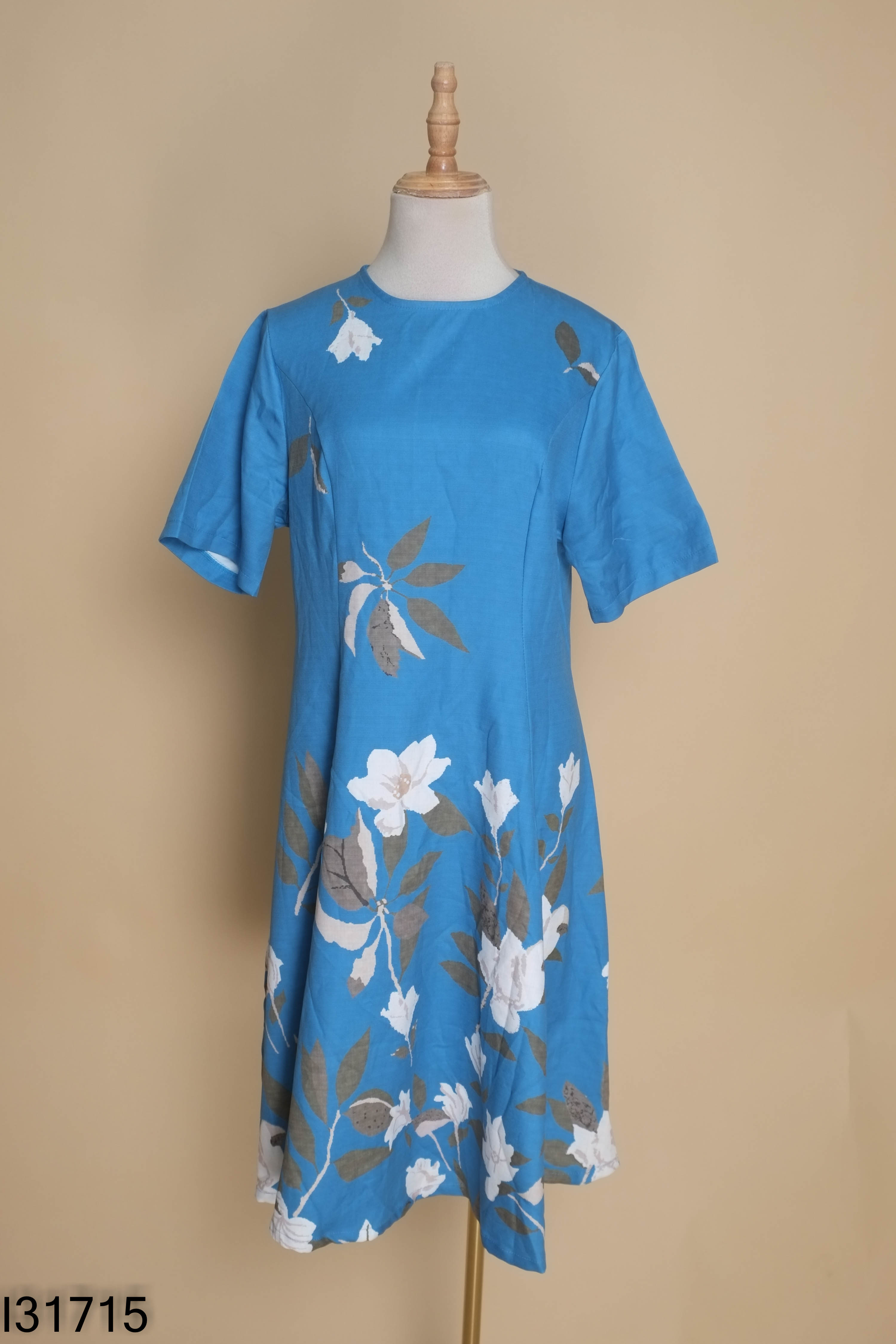 Váy xanh hoa FAN FASHION