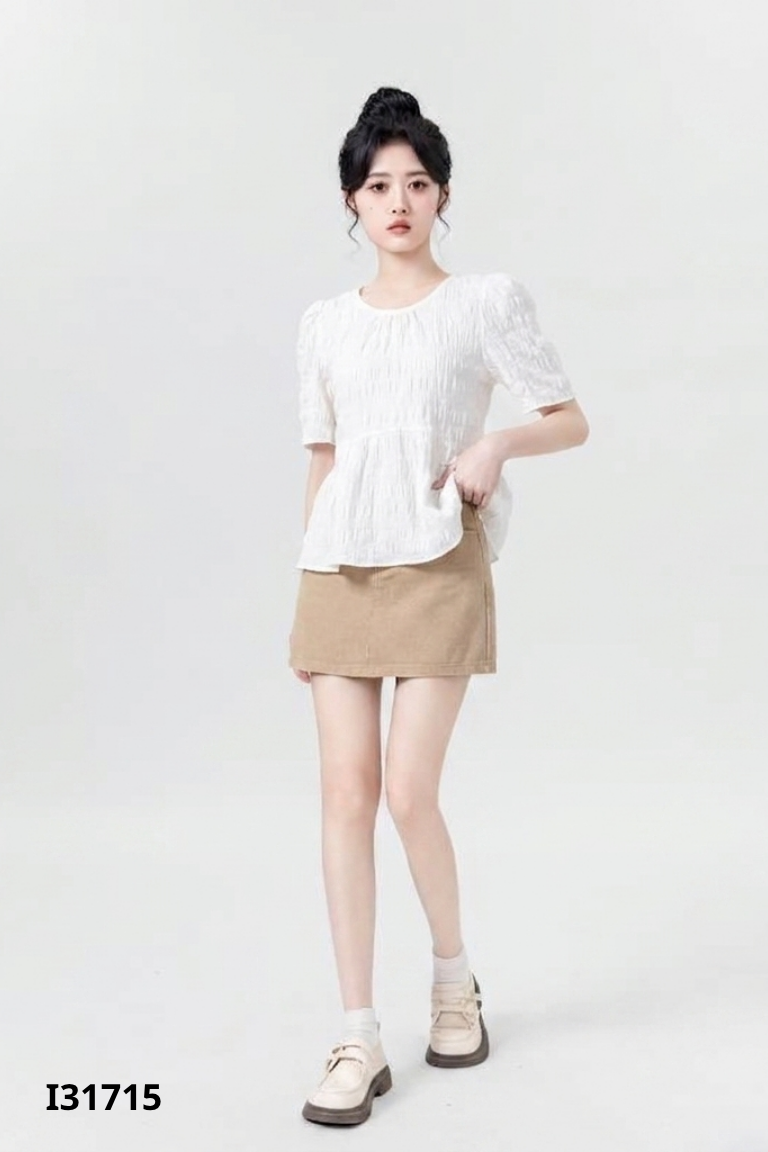Áo kiểu trắng hở lưng GOGOING