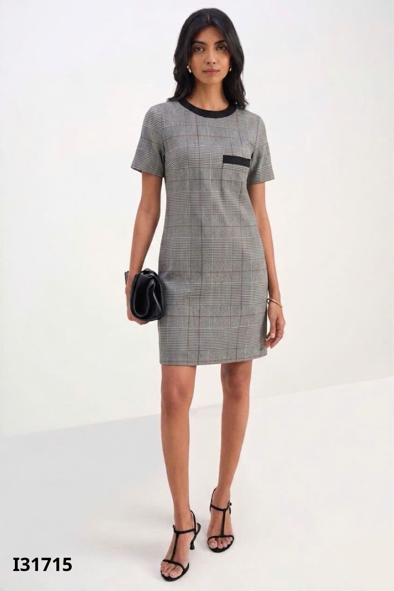 Váy dạ ghi kẻ FASHION