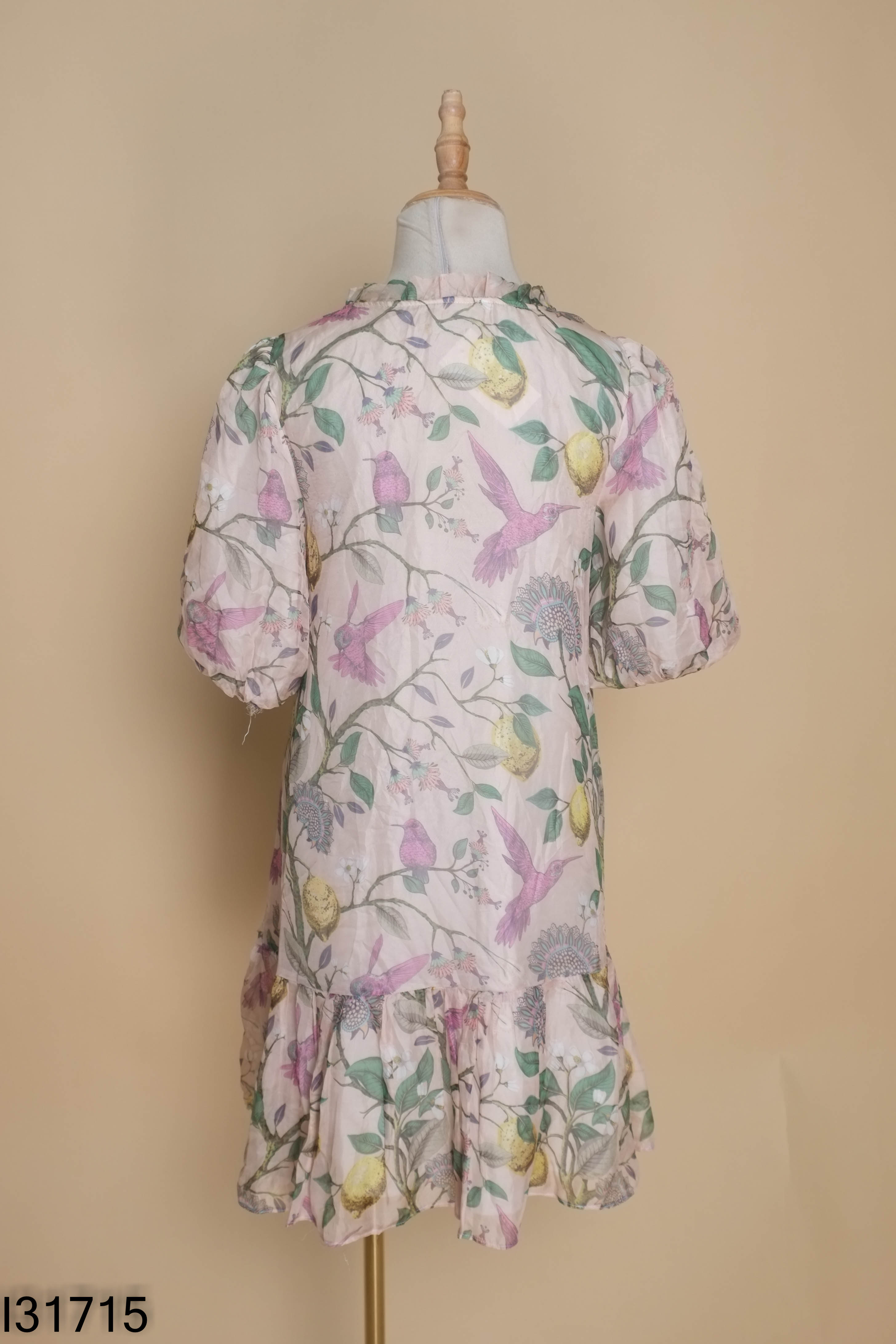 Váy be bồng họa tiết hoa DIOR