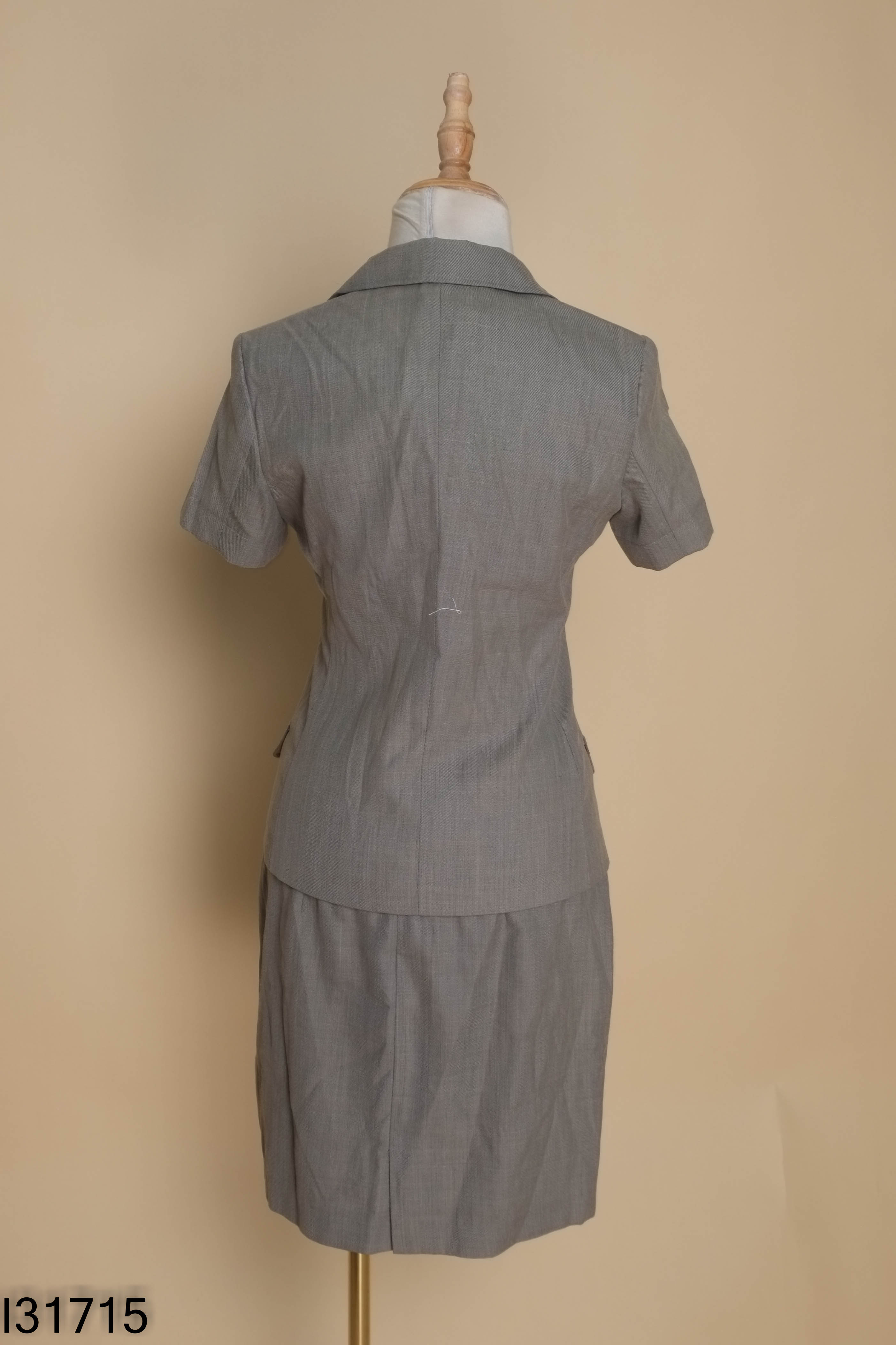 Set bộ vest nâu ngắn tay