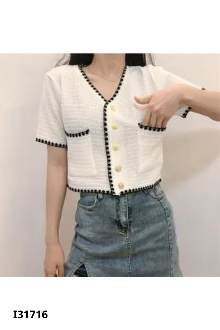 I3171610251-Set áo trắng cúc