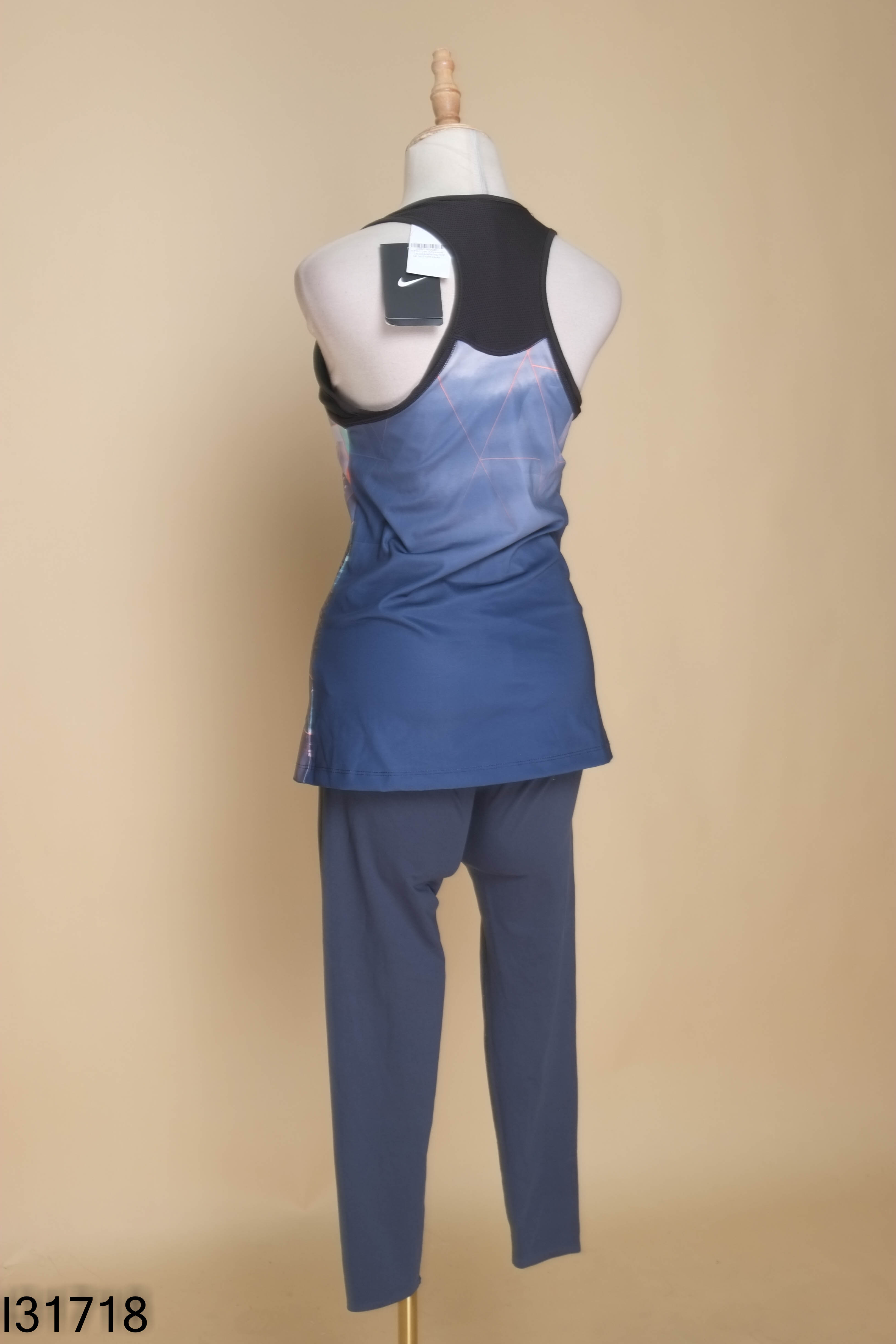 NEWTAG NIKE set ba lỗ xanh+quần