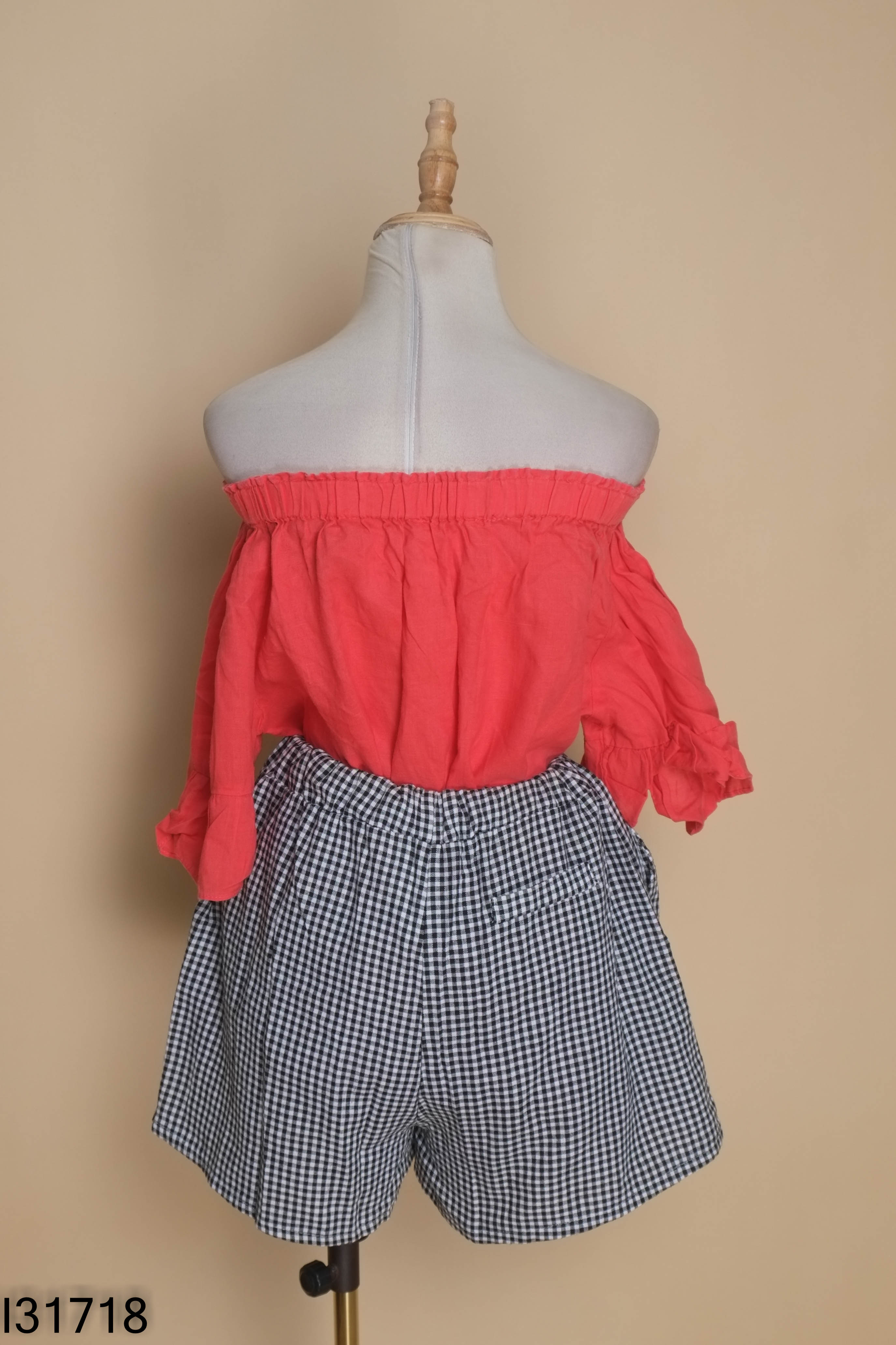 Set trễ vai đỏ+quần