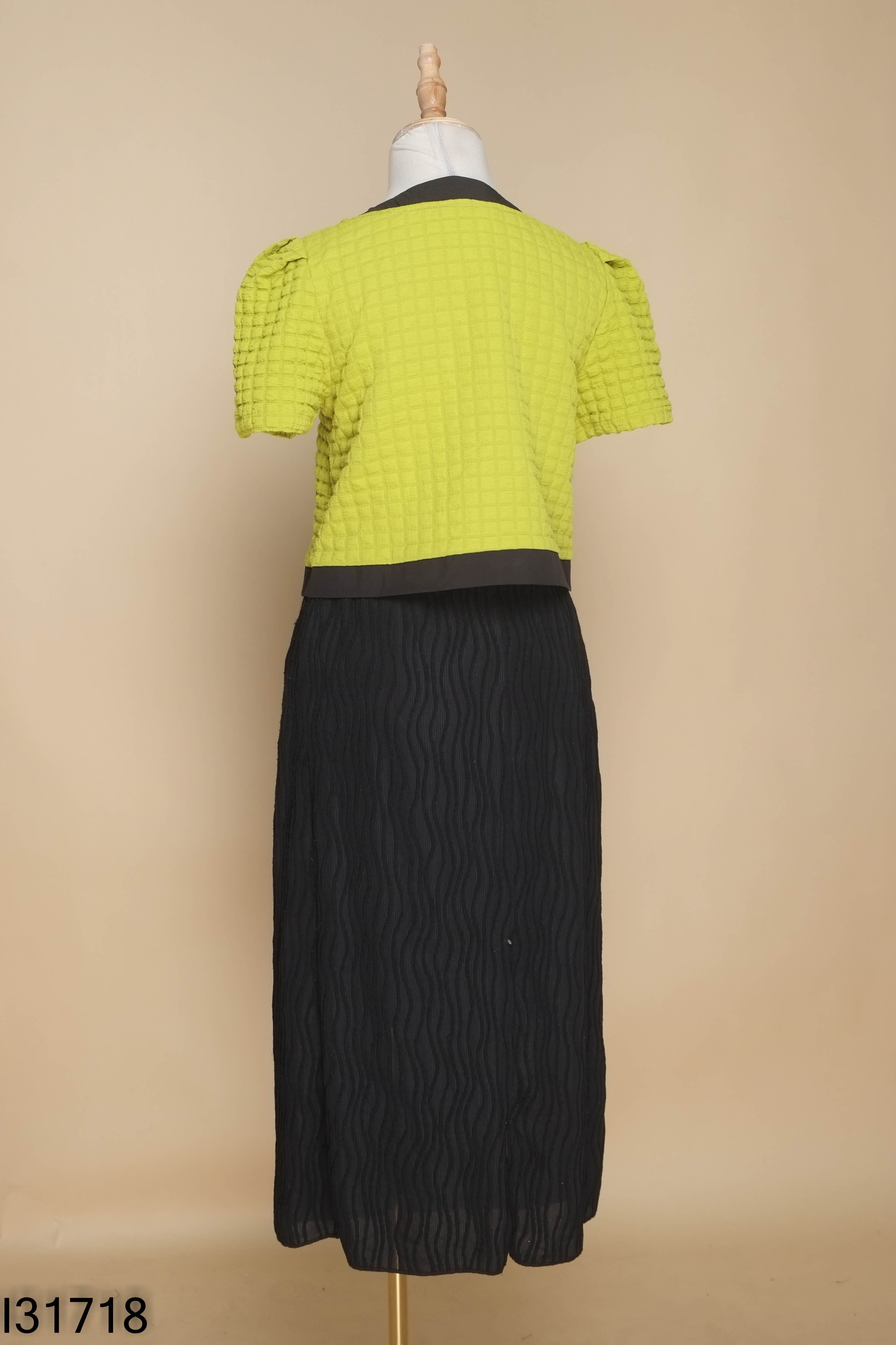 Set xanh nơ+váy dài