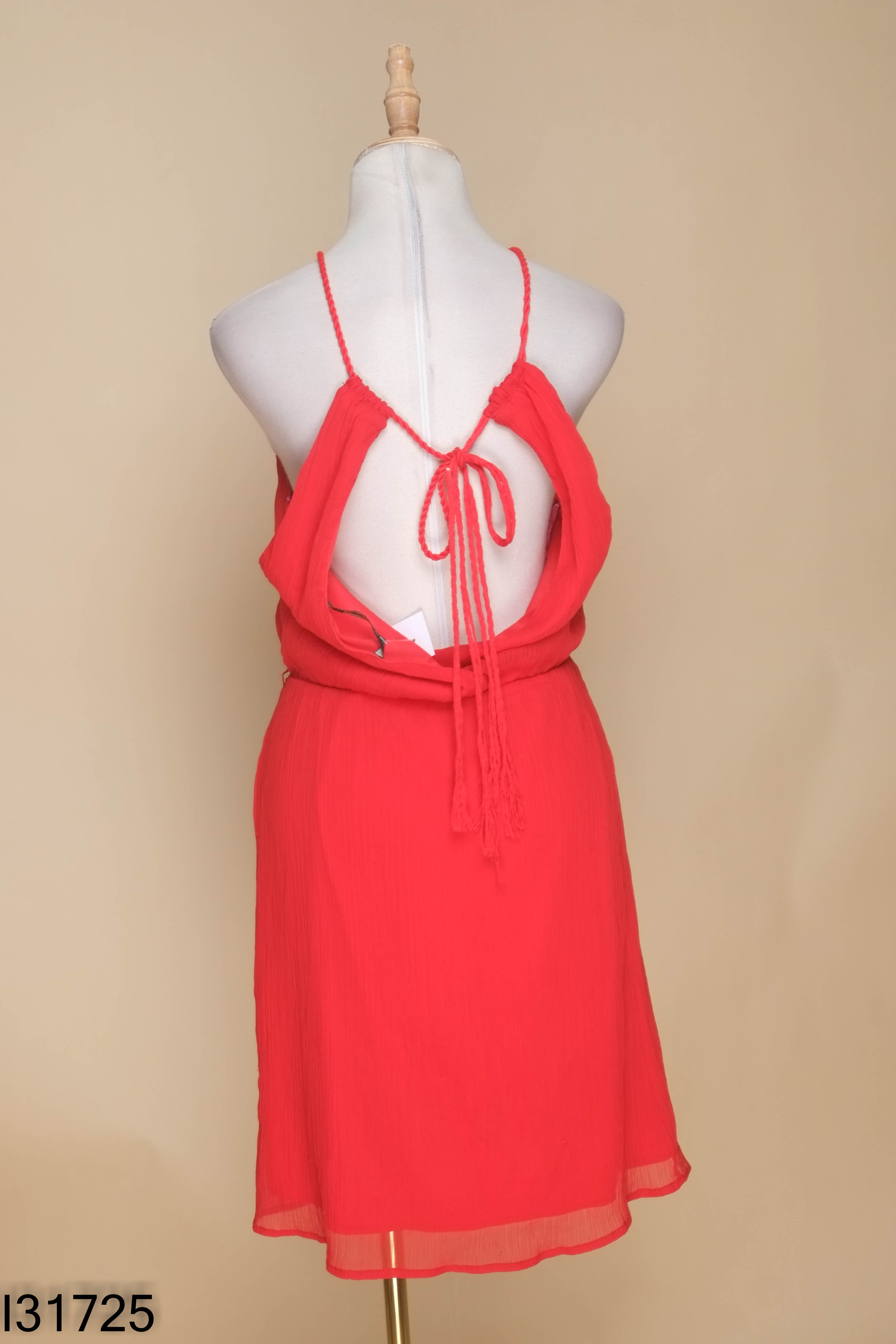 Váy yếm đỏ ZARA đũi