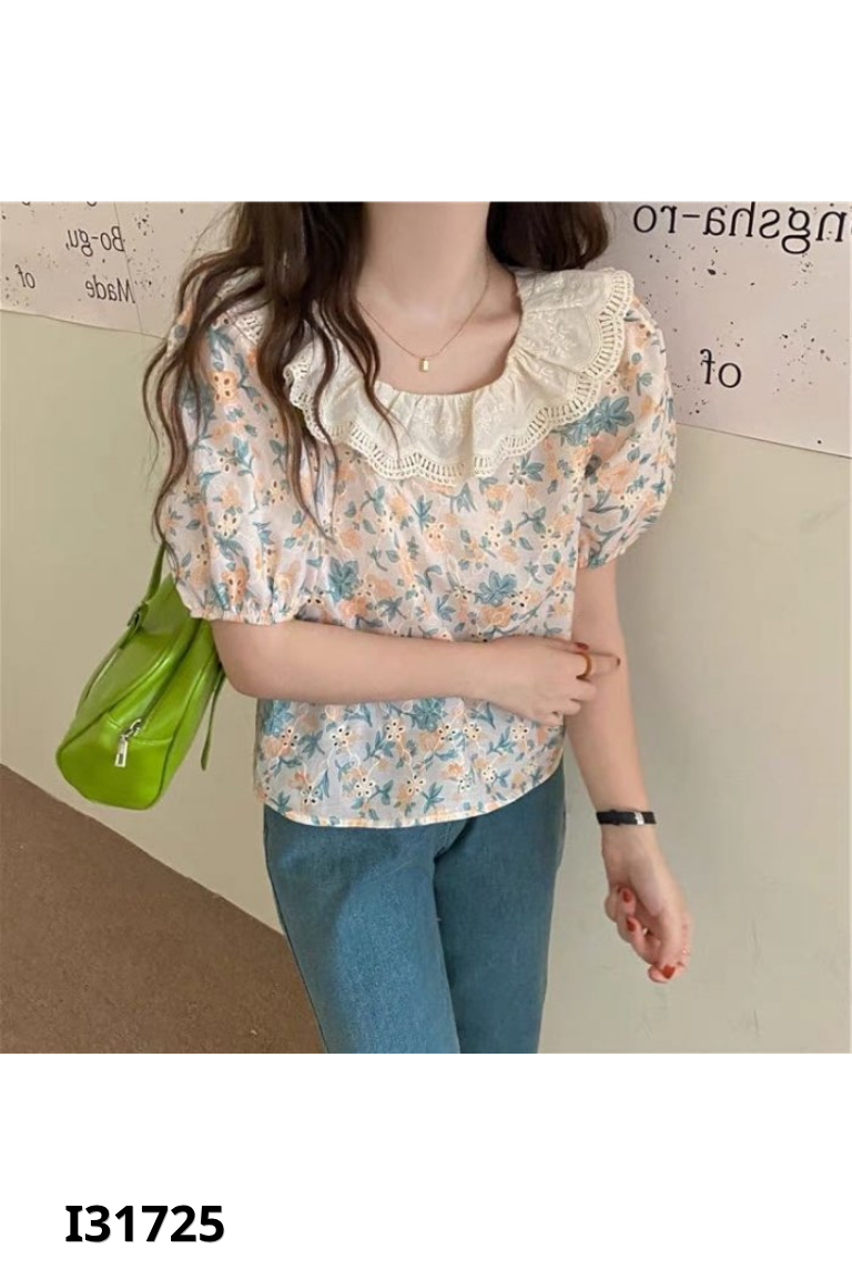 NEWTAG KERR.CIG áo be hoa trễ vai