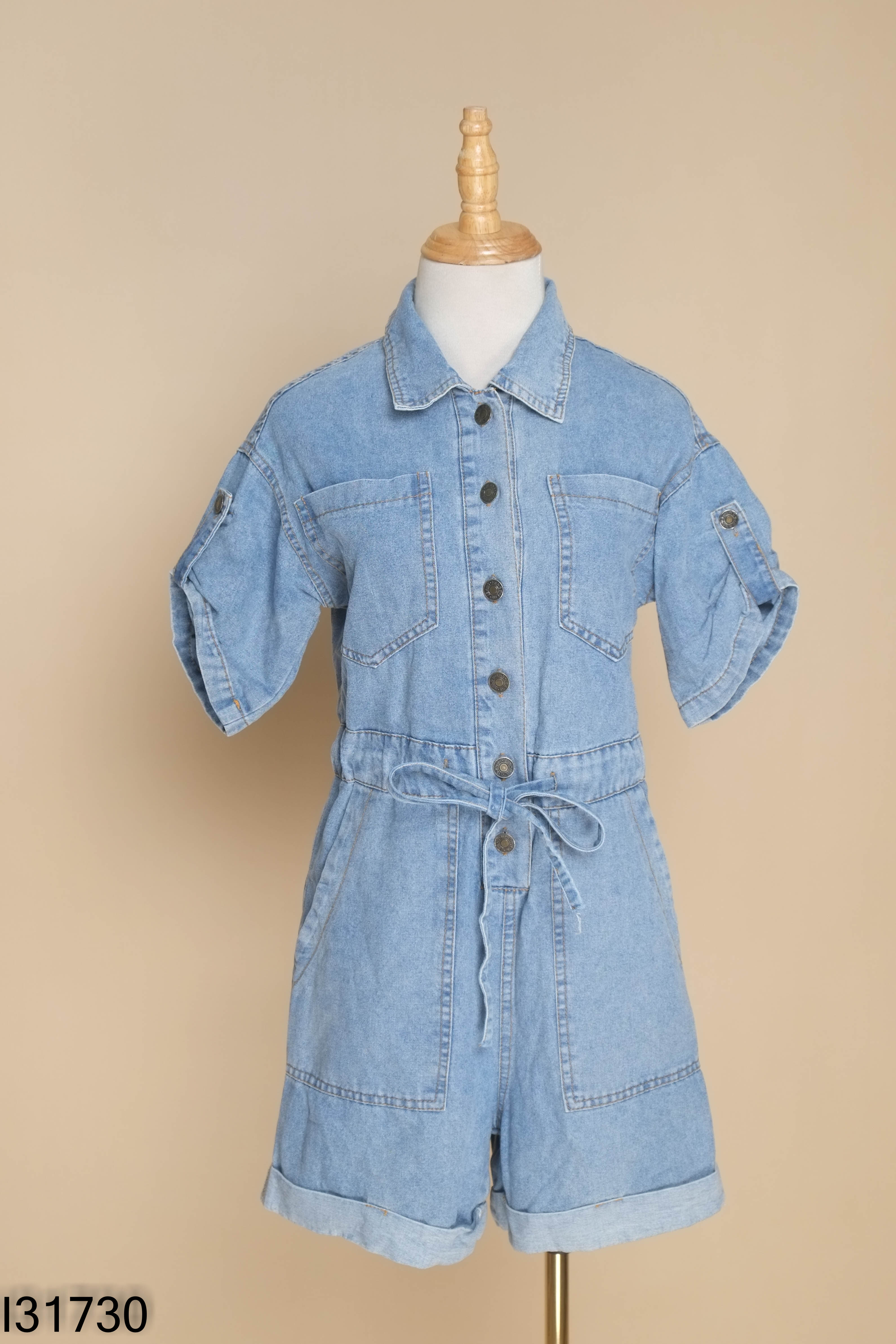 Jumpsuits jeans xanh