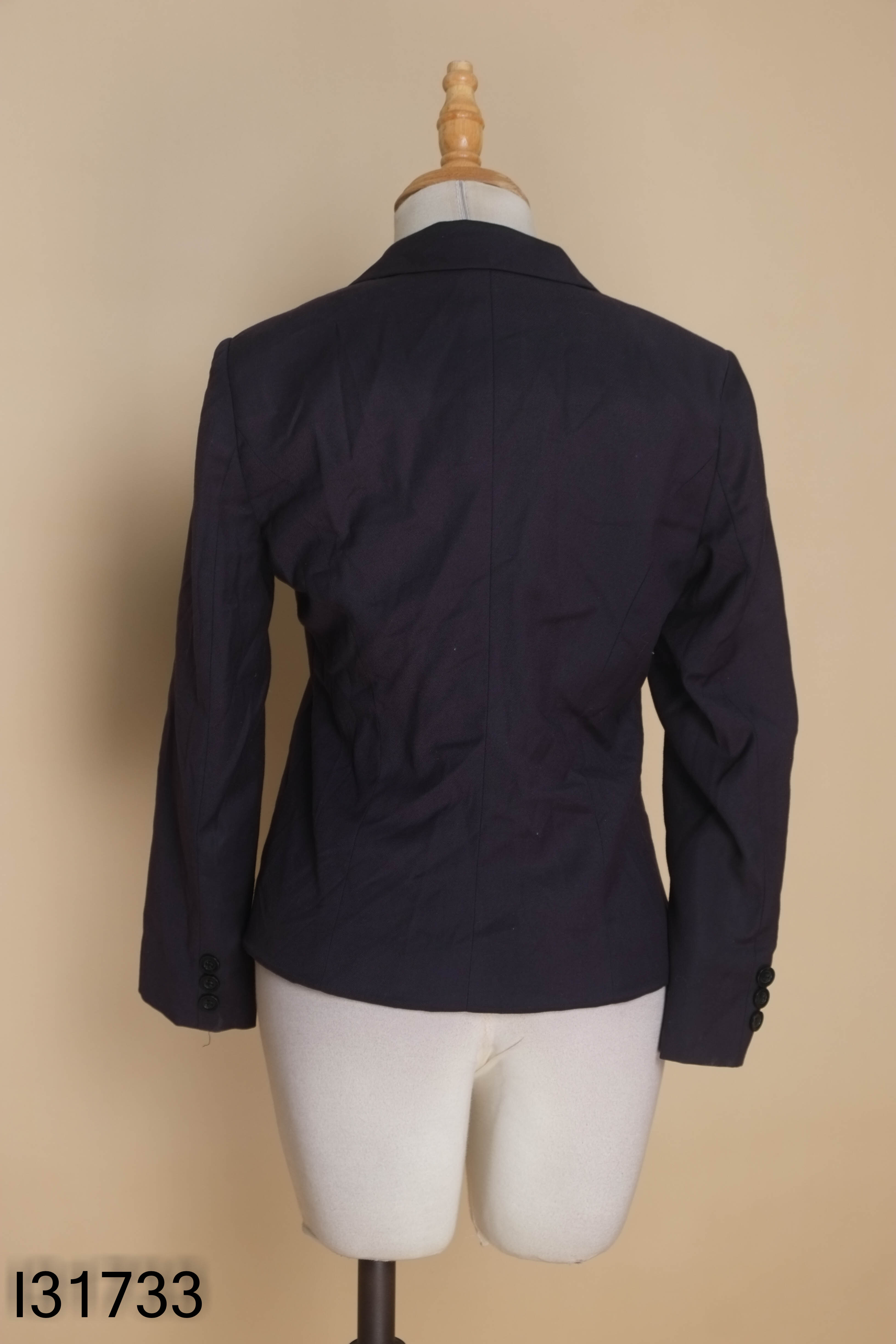 Áo blazer xanh than trơn