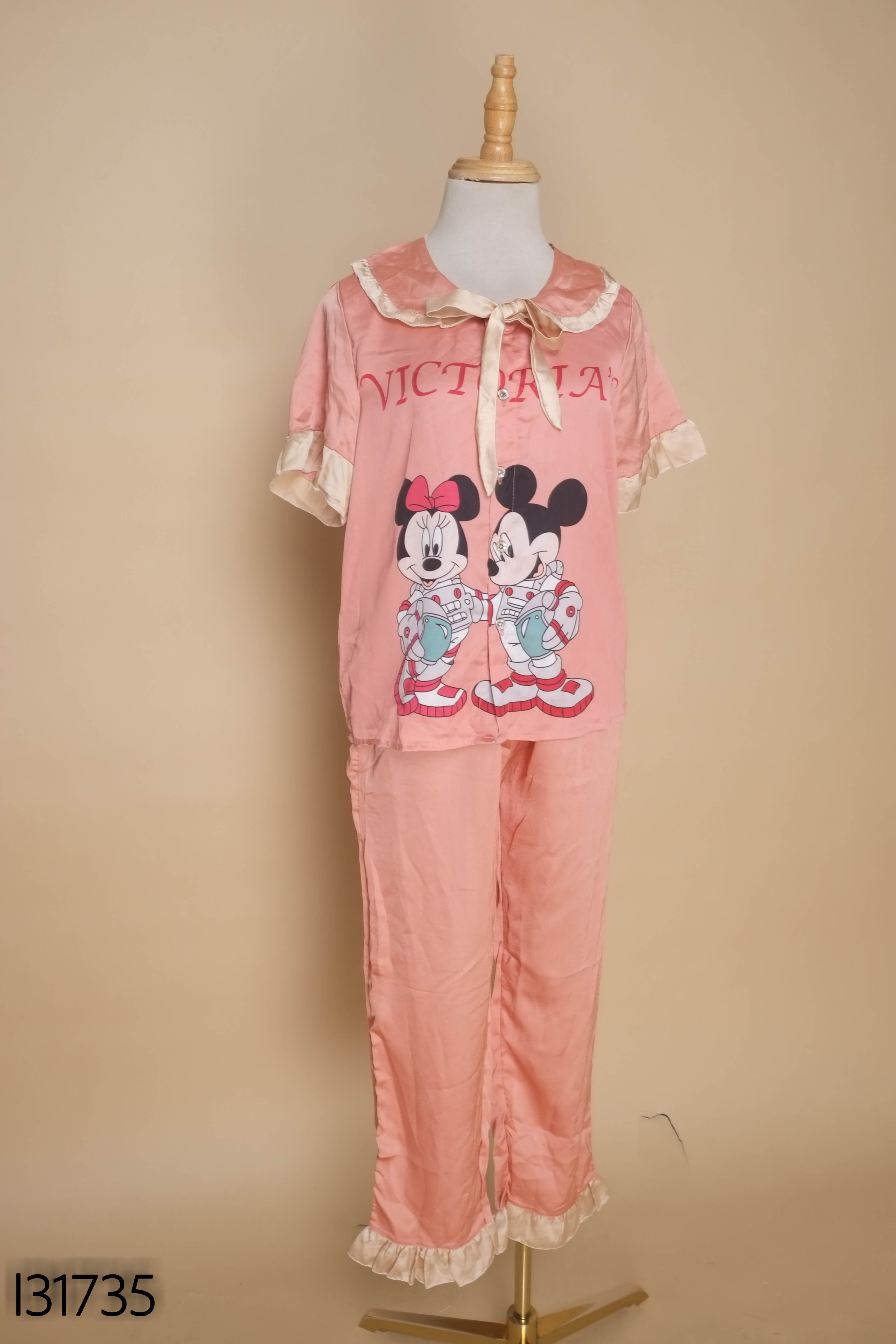NEWTAG Set Pijama hồng mickey