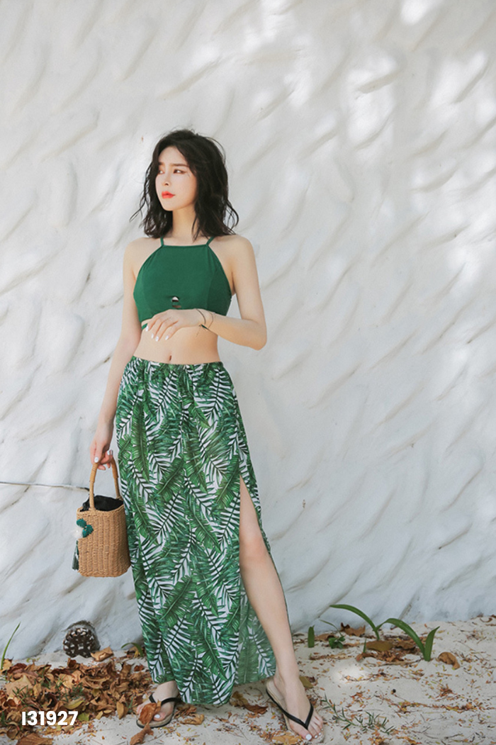 SET 3 Bikini xanh hoạ tiết