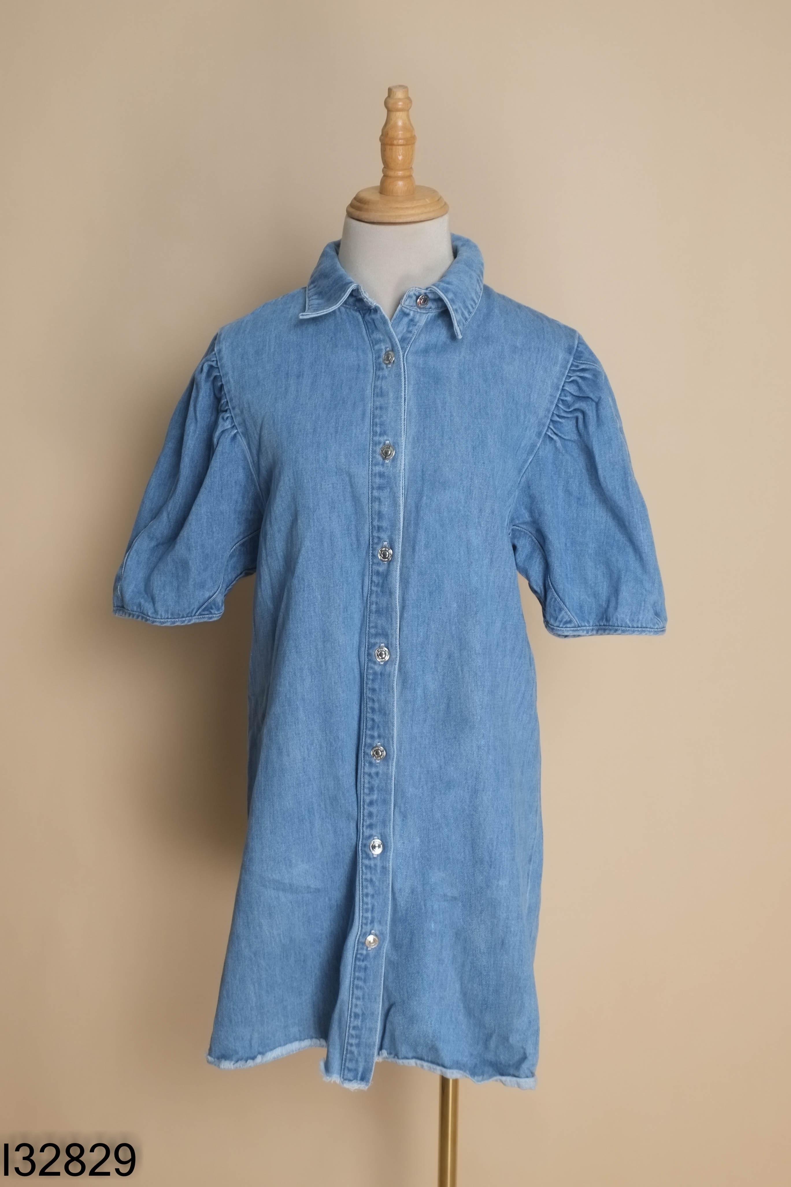 Váy STRADIVARIUS jeans xanh