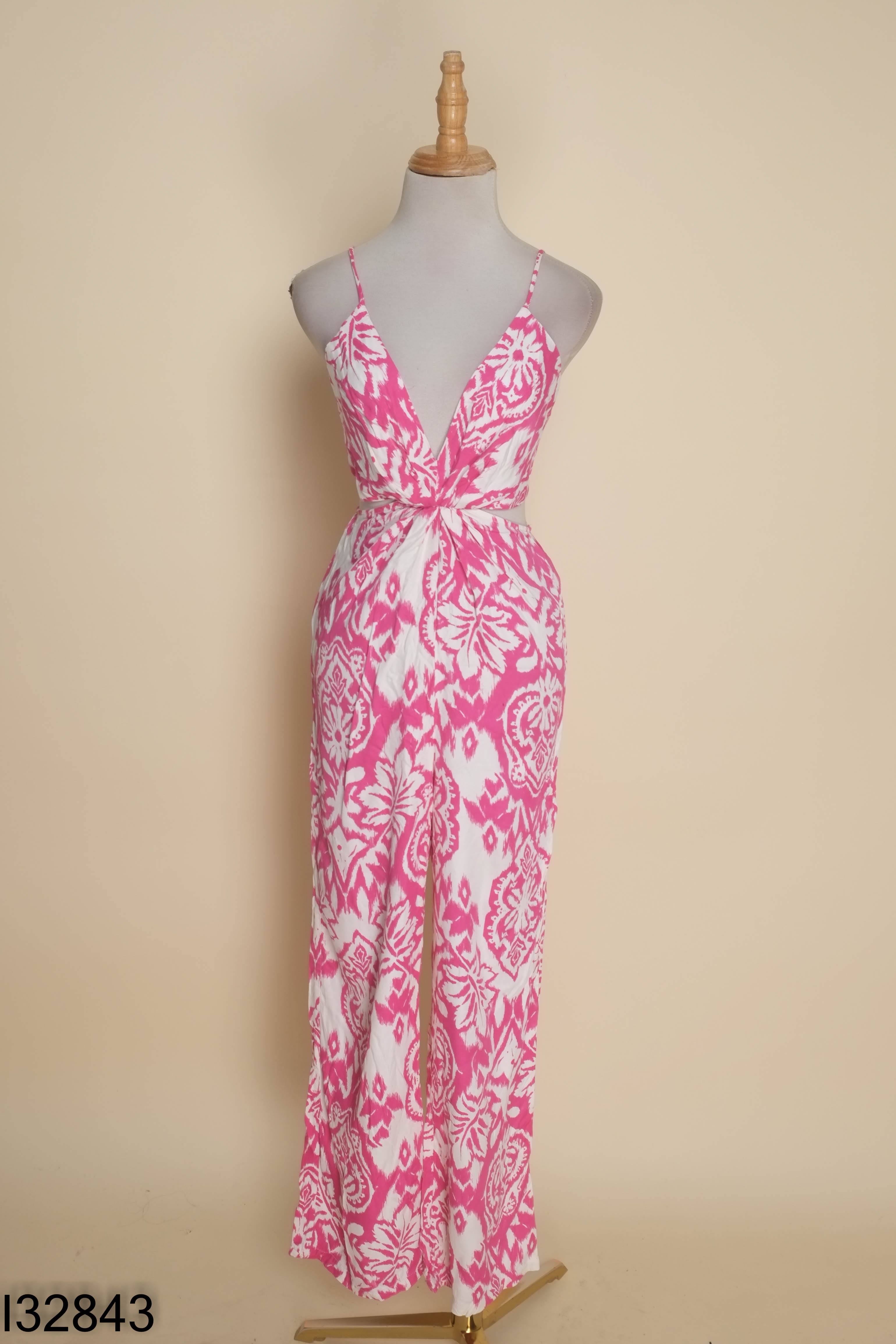 Jumpsuits ZARA hồng loang 2 dây
