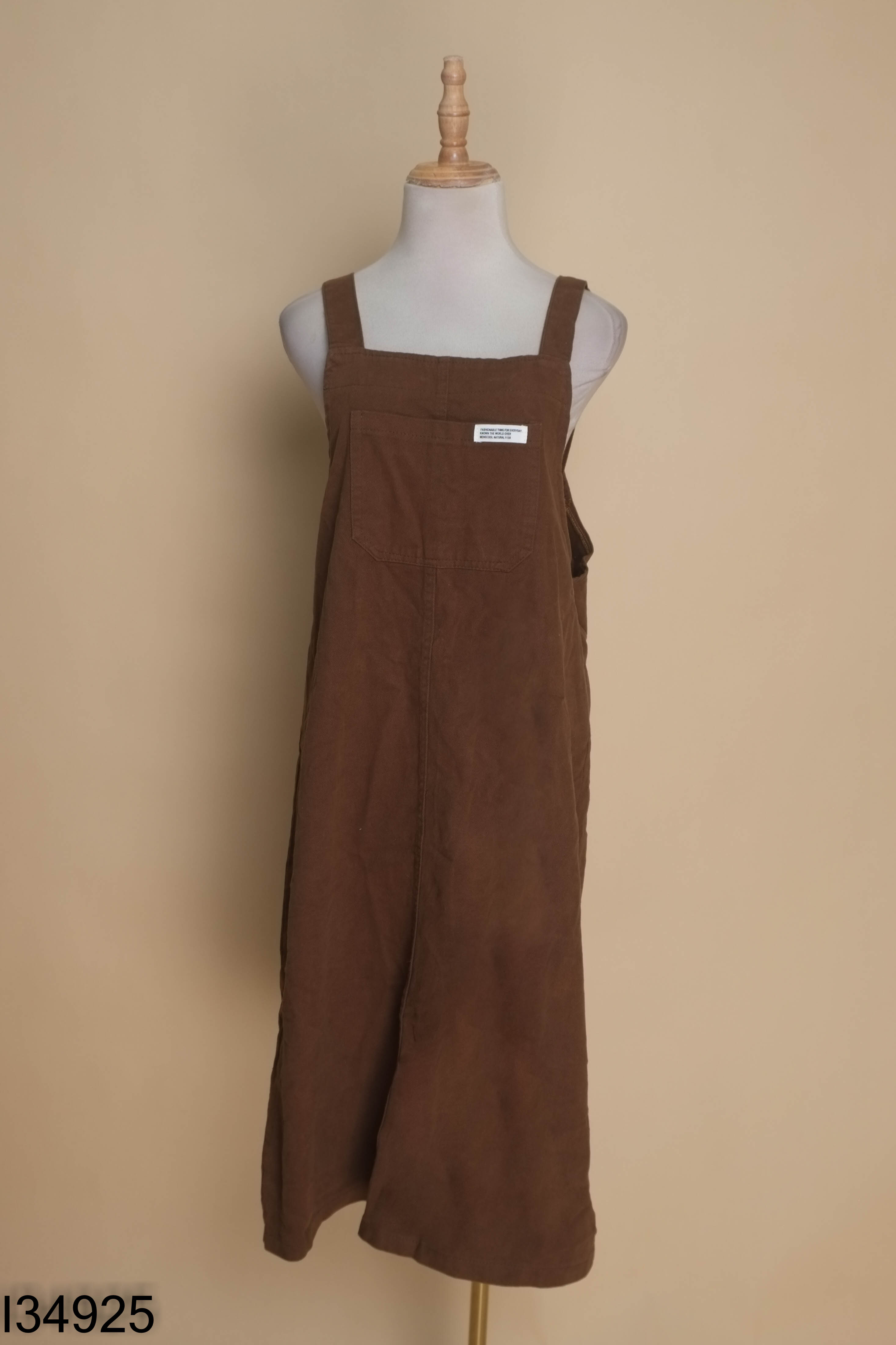 Váy yếm jeans nâu