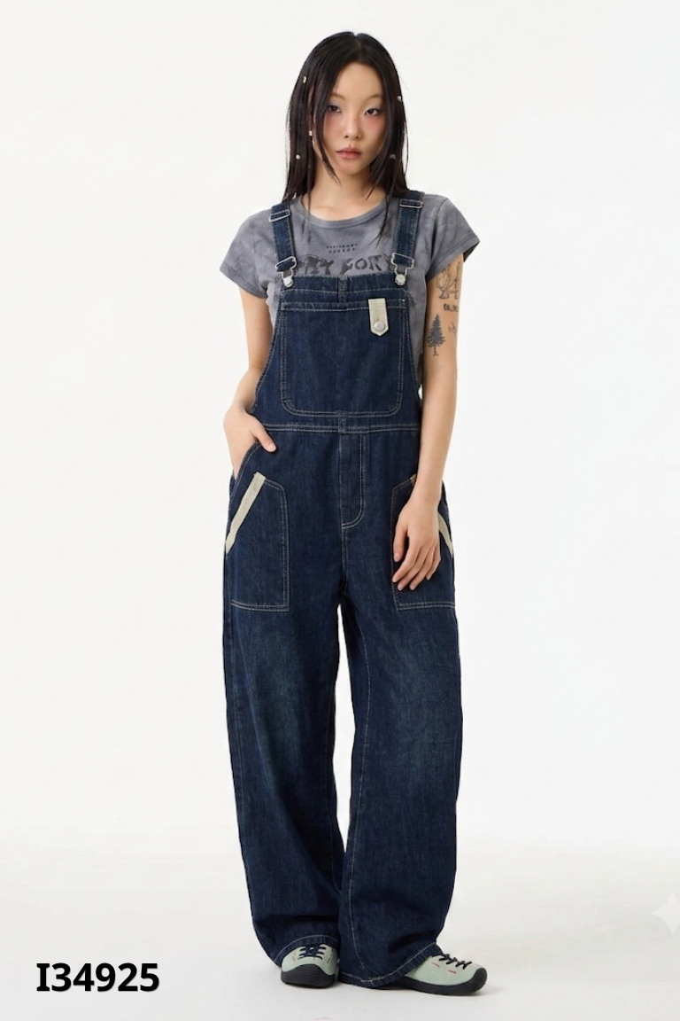 Jump yếm quần jeans xanh